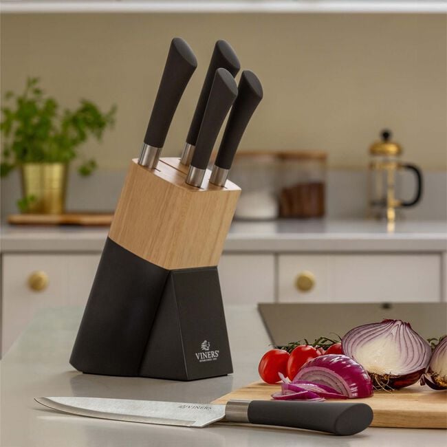 Viners Allure 6 Piece Knife Block Set
