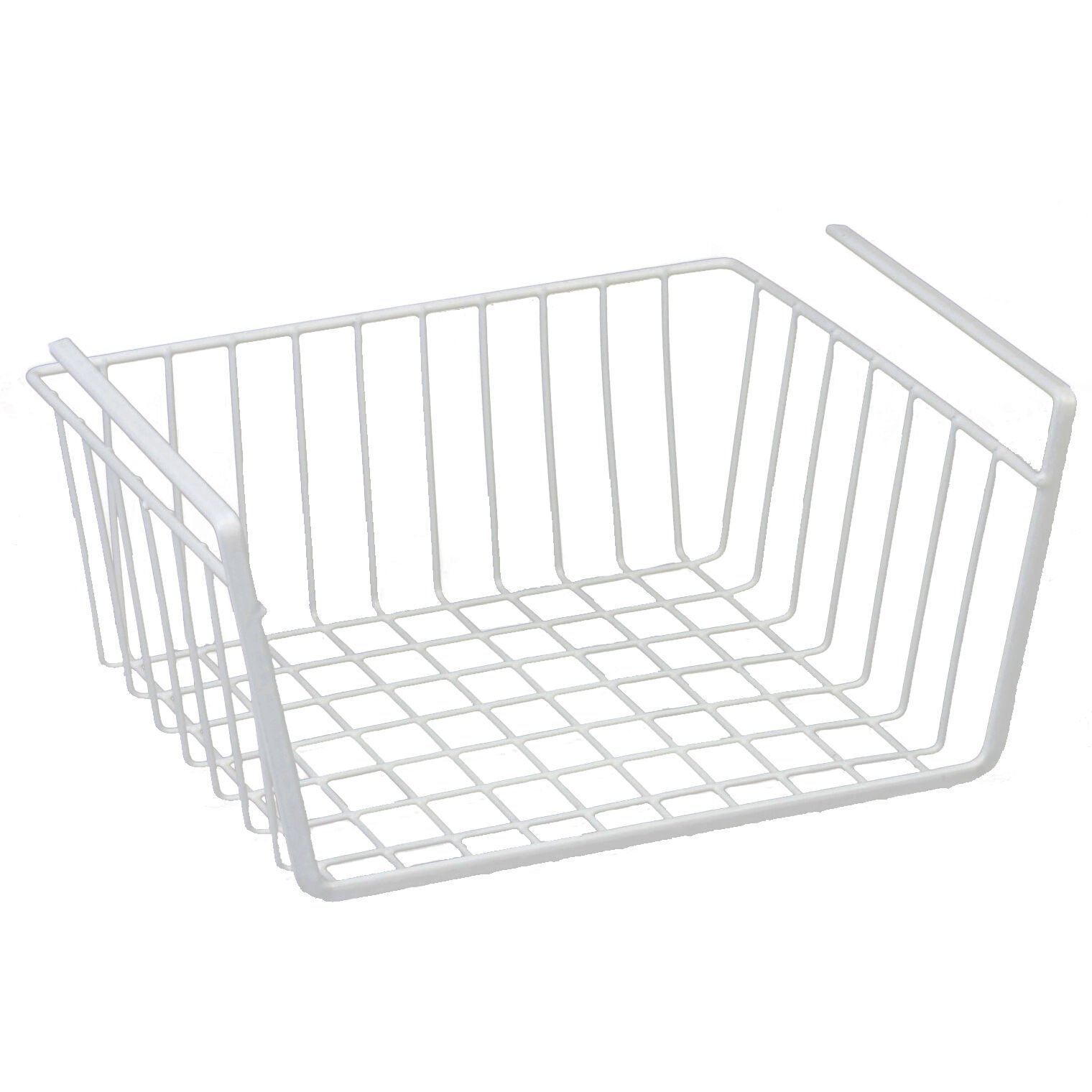 White Hanging Wire Basket