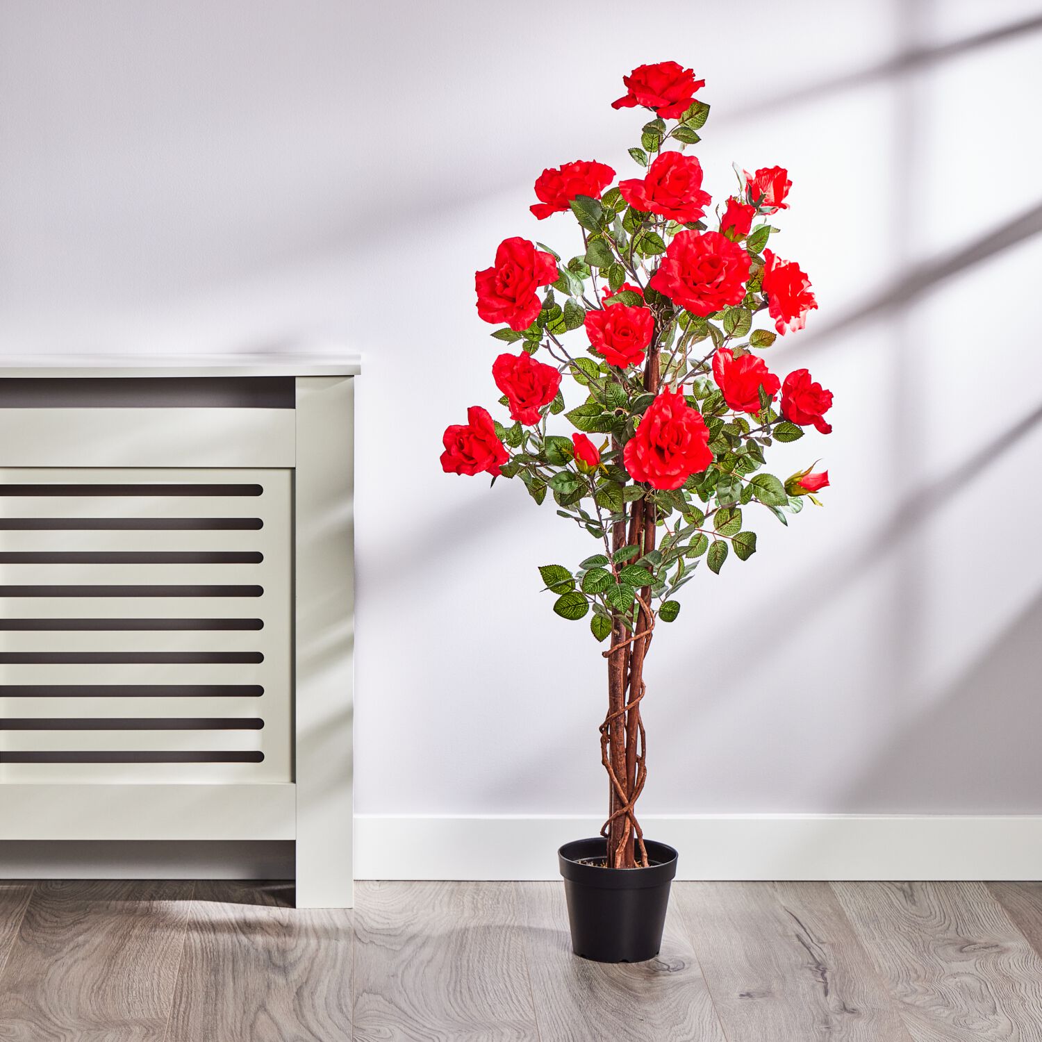 1.2M Artificial Red Rose Bush