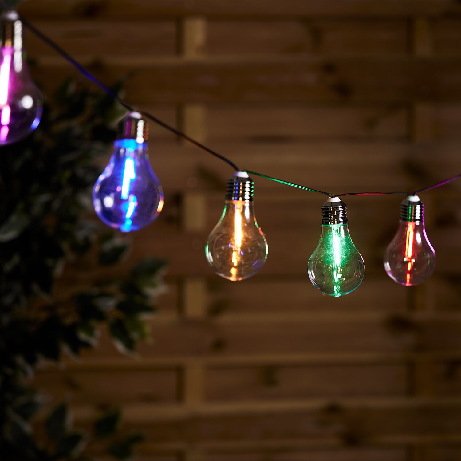 10 Multicolour Solar Bulb Lights