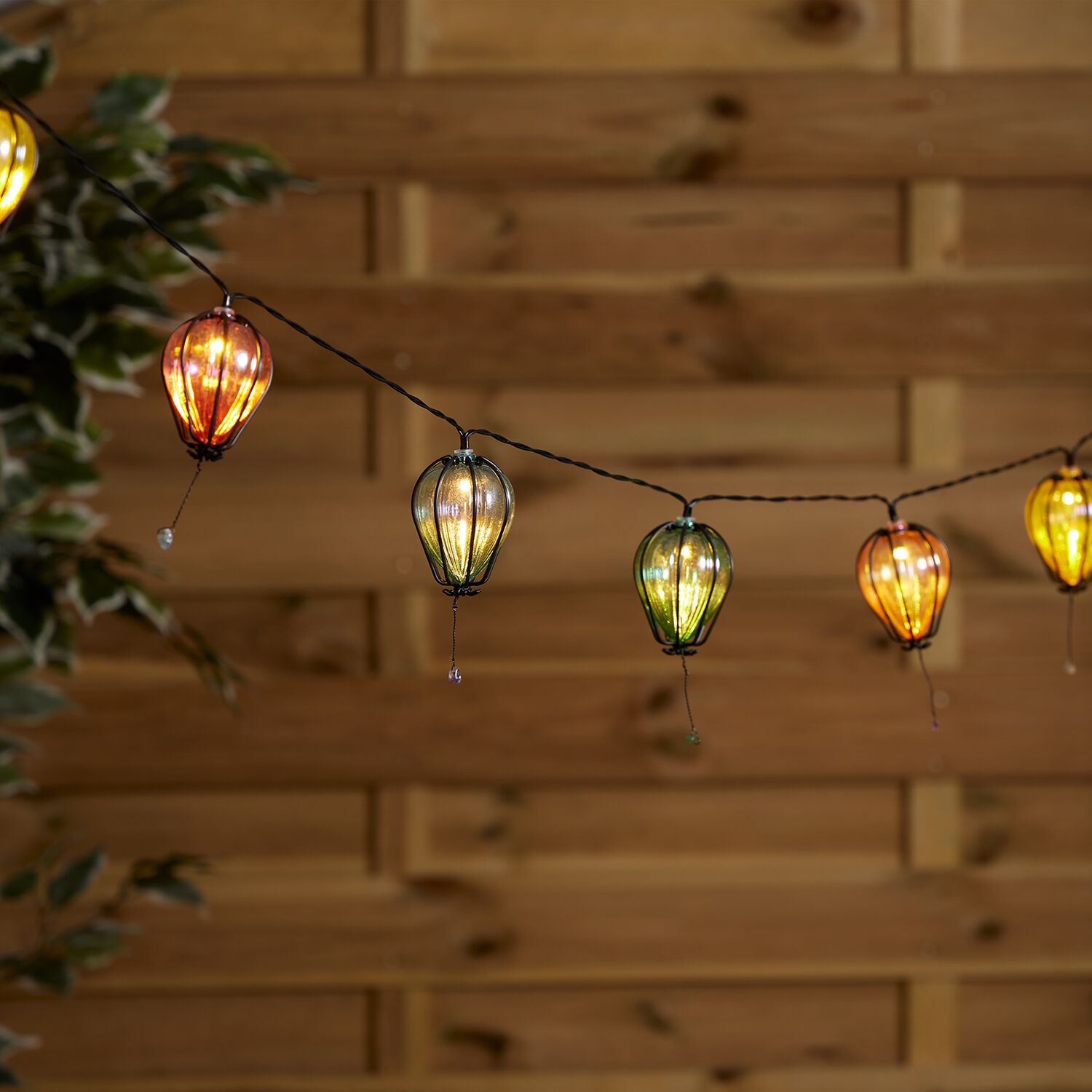10 Solar Balloons String Light
