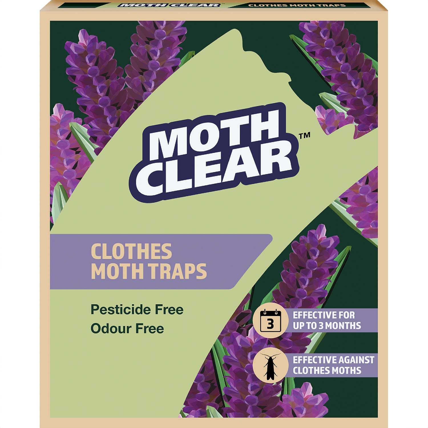 2 Pack Moth Clear Clothes Moth Trap