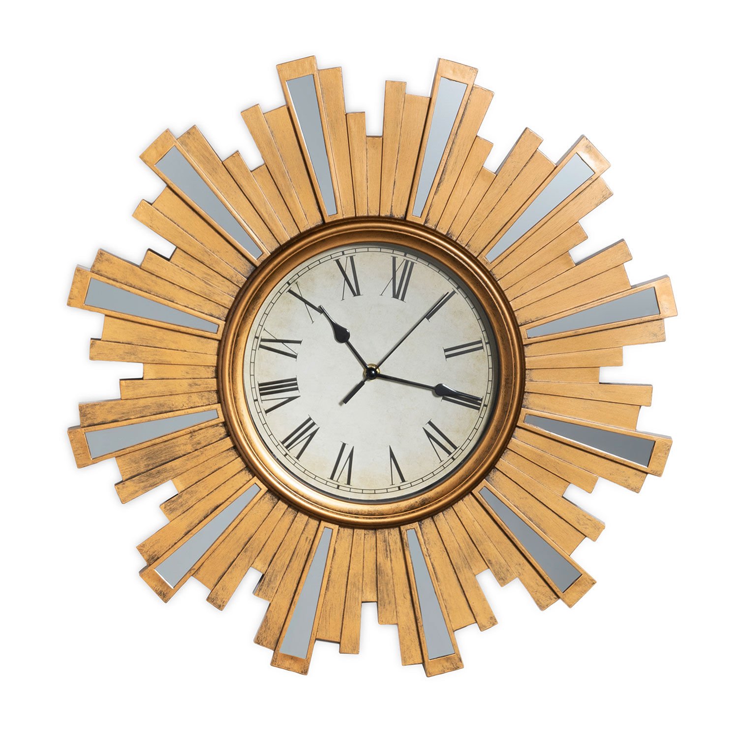 20" Art Deco Clock with Mirrors