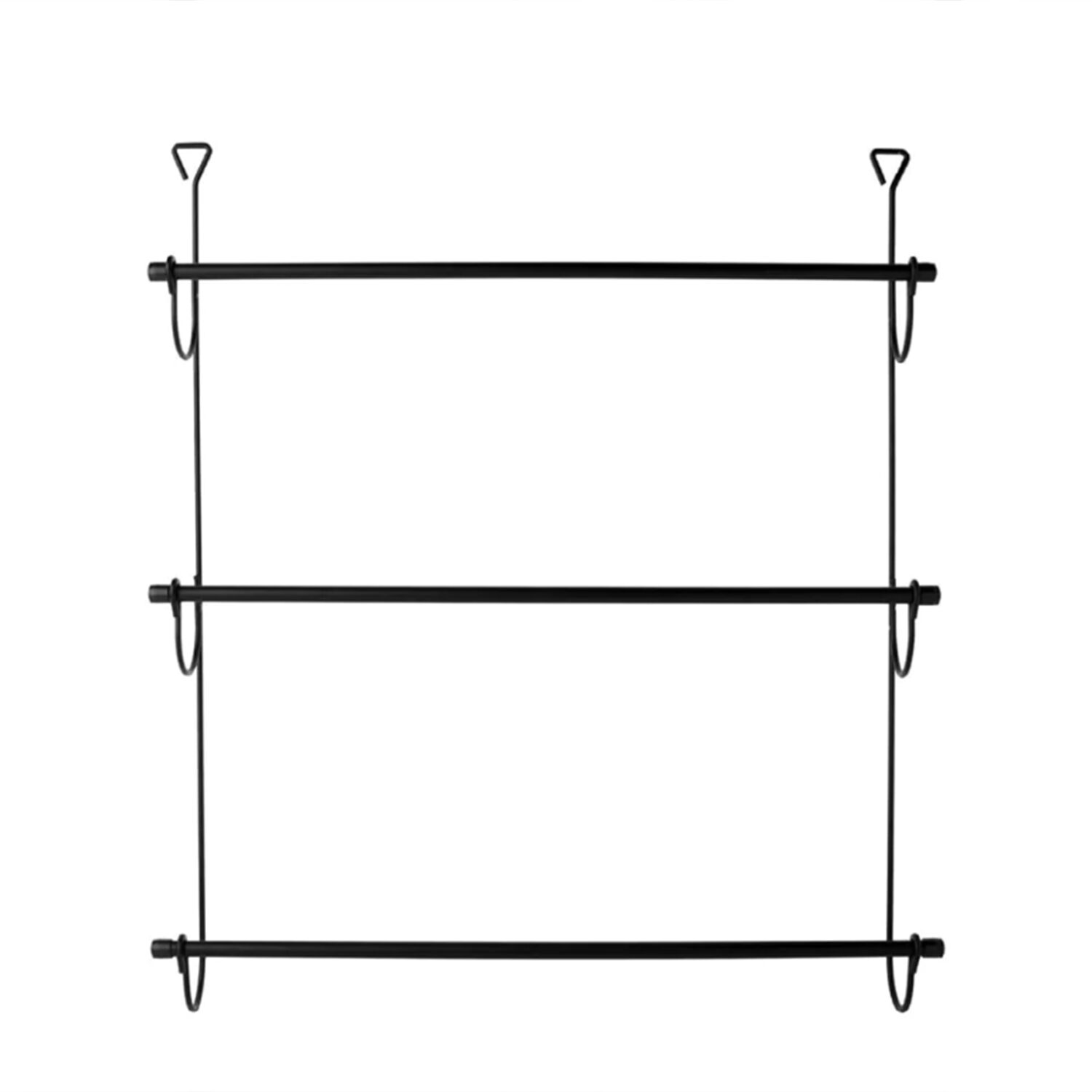 3-Tier OTD Matte Black Towel Rail