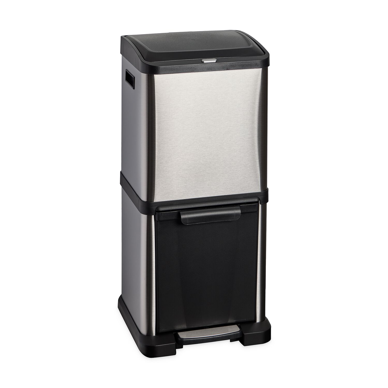 34L Stacked Double Recycling Kitchen Bin