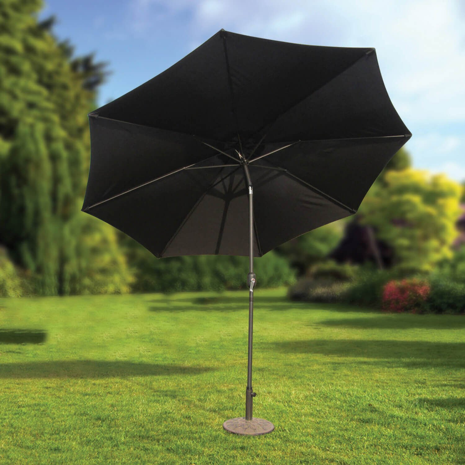 3M Crank & Tilt Sun Parasol - Black
