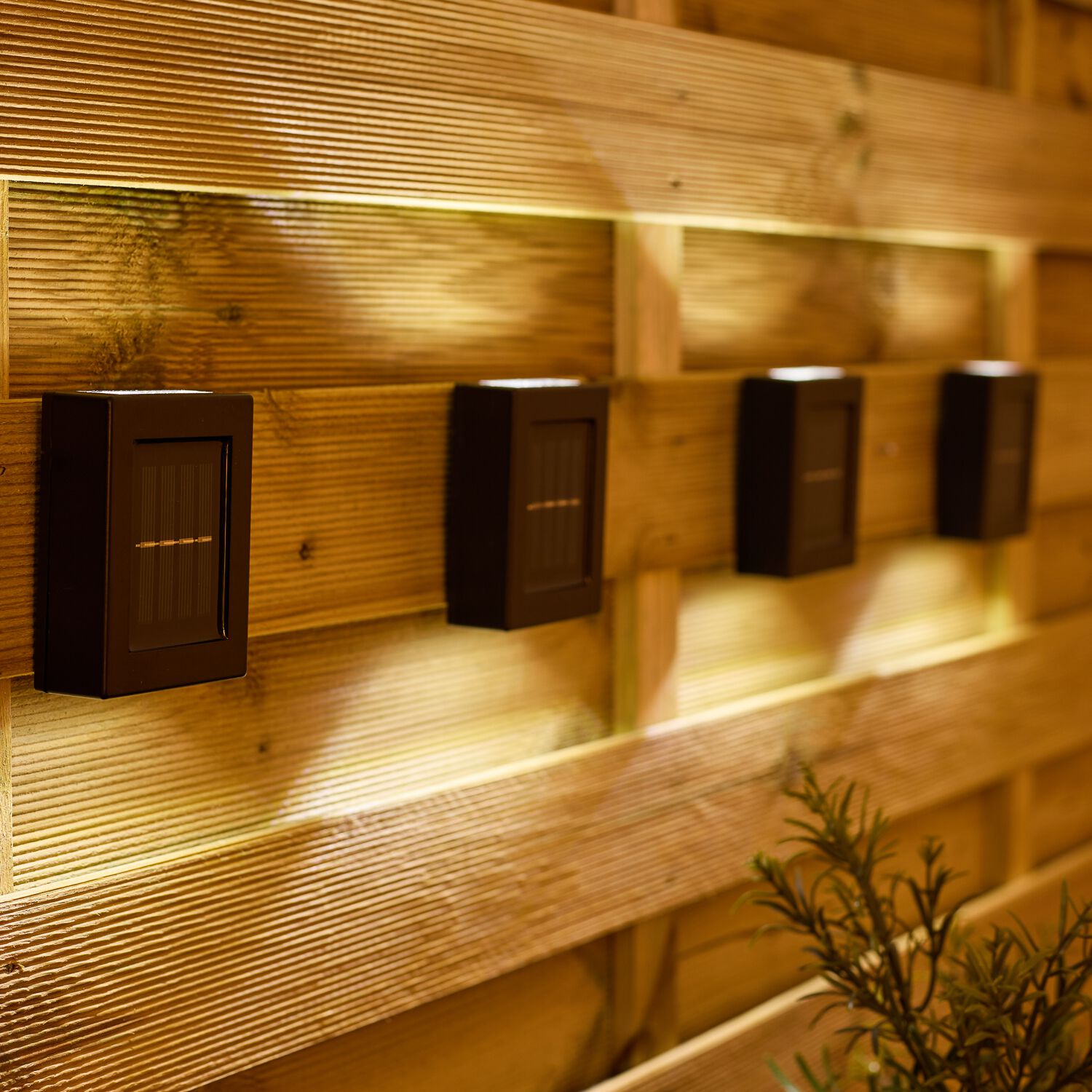 4 Pack Solar Wall Light