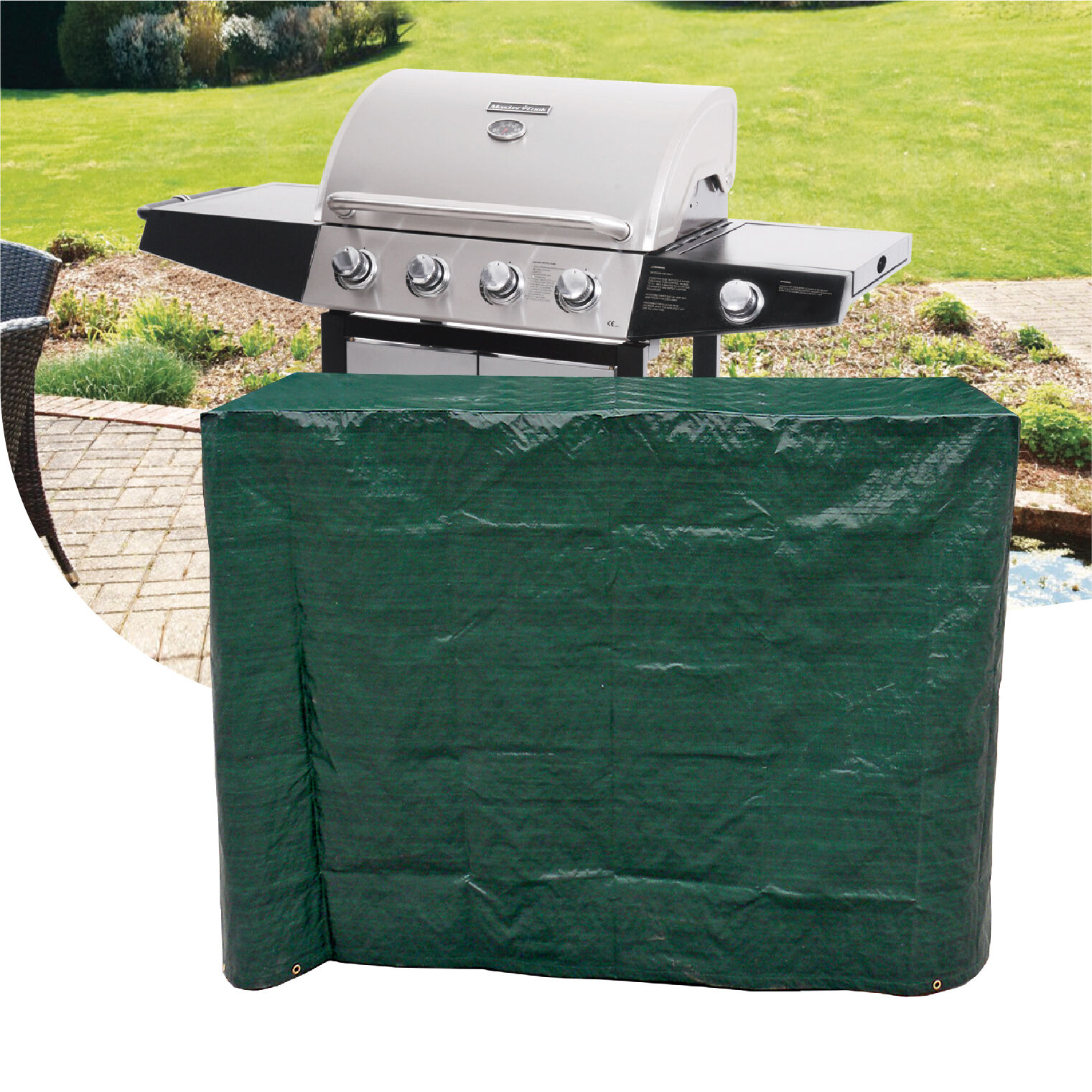 4/5 Burner Gas BBQ cover 100GSM