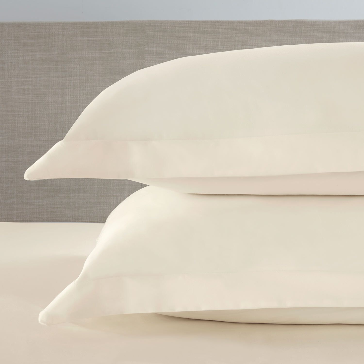 400TC Cotton Oxford Pillowcase Pair Cream