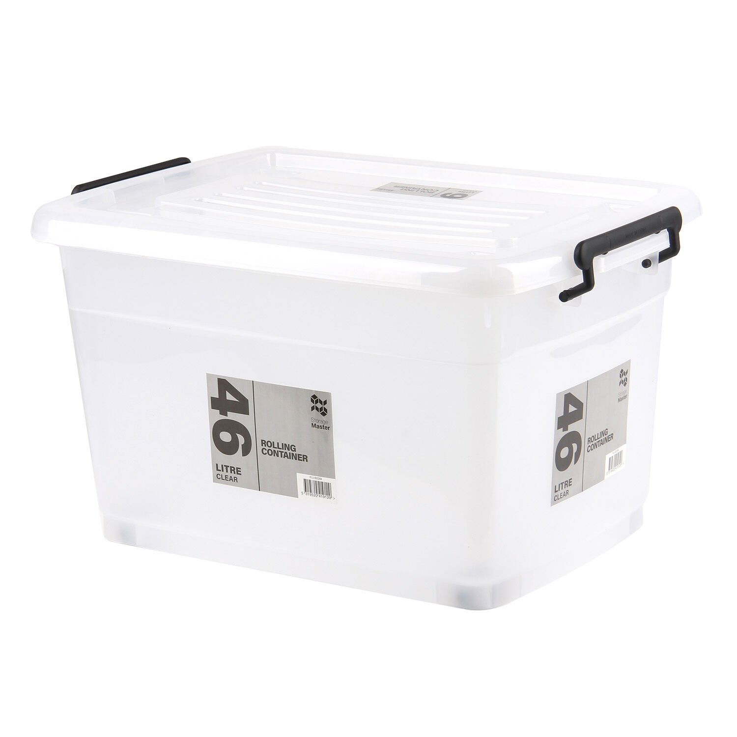 46L Rolling Clear Storage Box