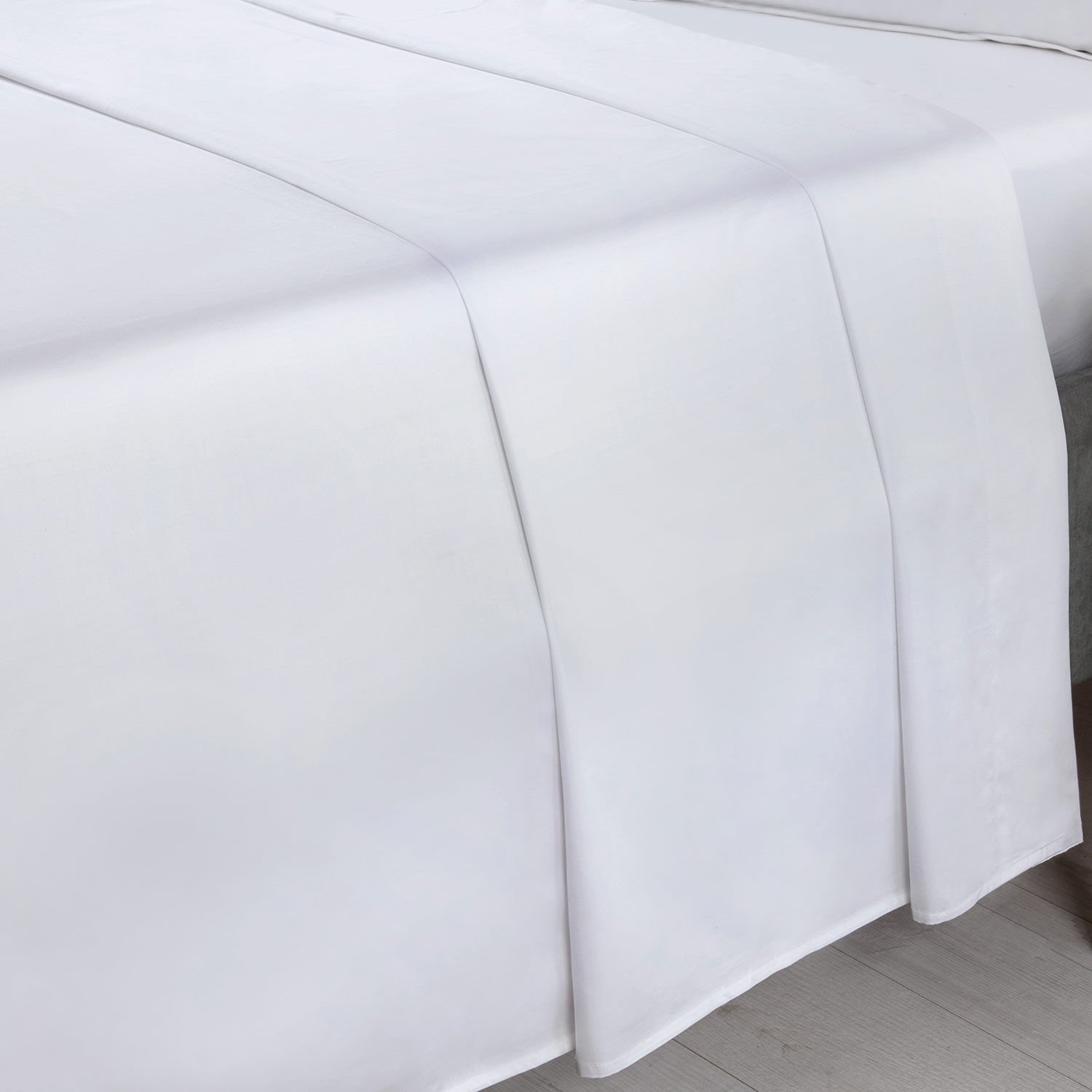 SKS FLAT SHEET 500 Threadcount Cotton White