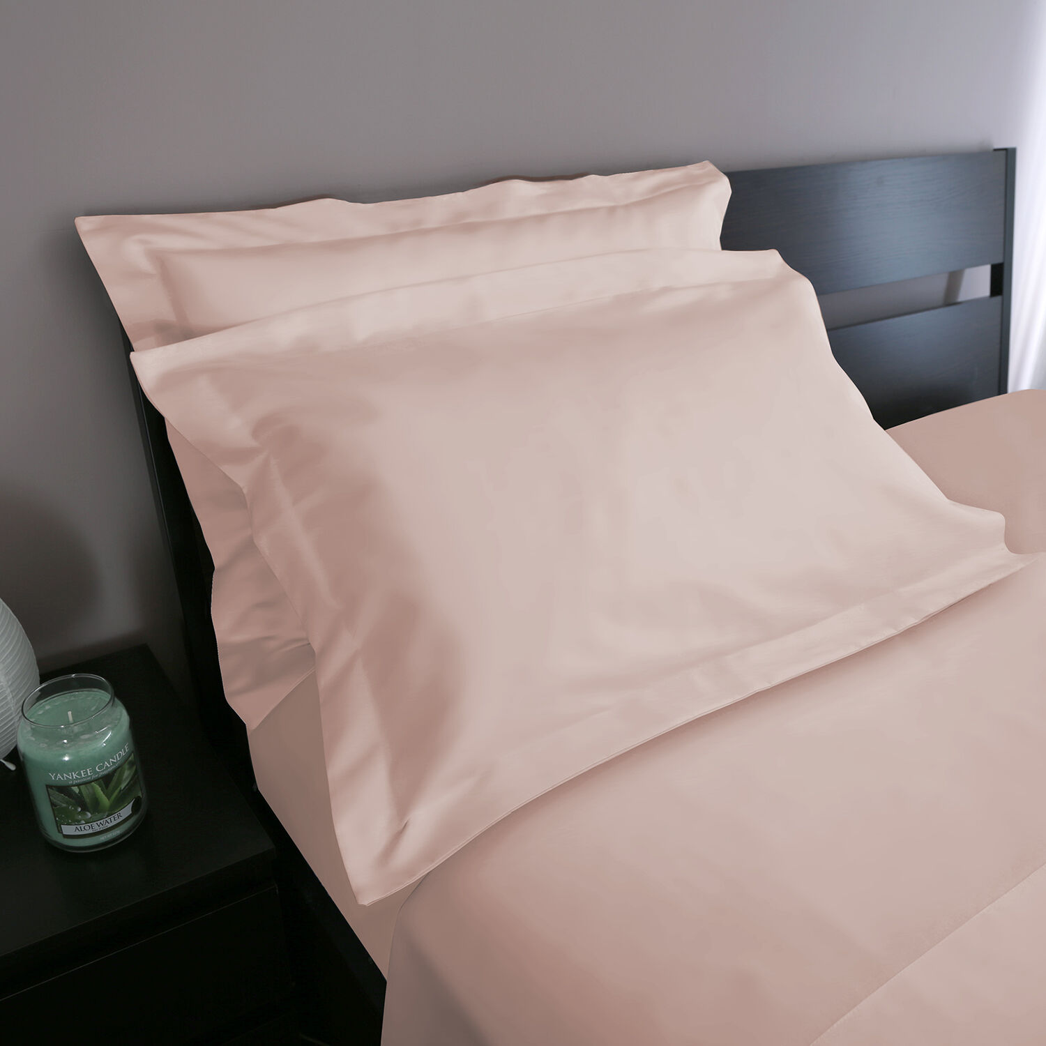 500 Thread Count Oxford Pillowcase Pair - Blush