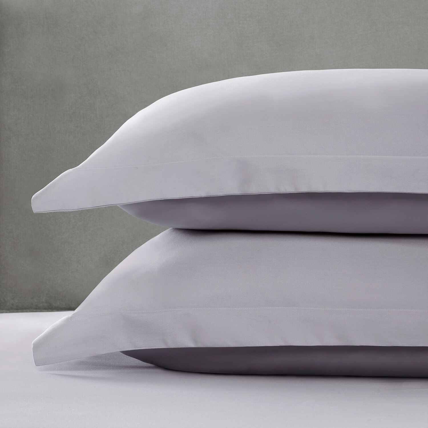 OXFORD P/CASE PAIR 600 Threadcount Cotton Silver