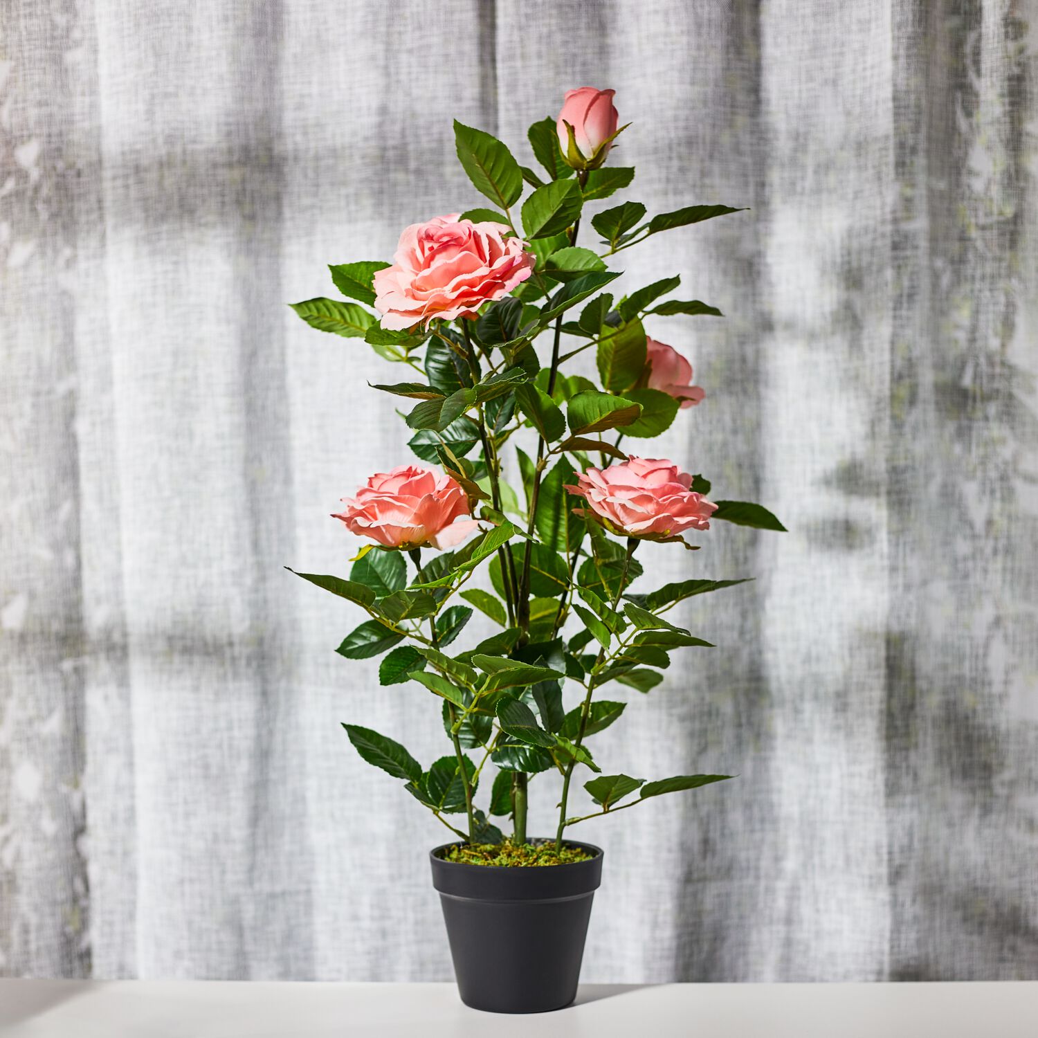 60cm Artificial Rose Bush