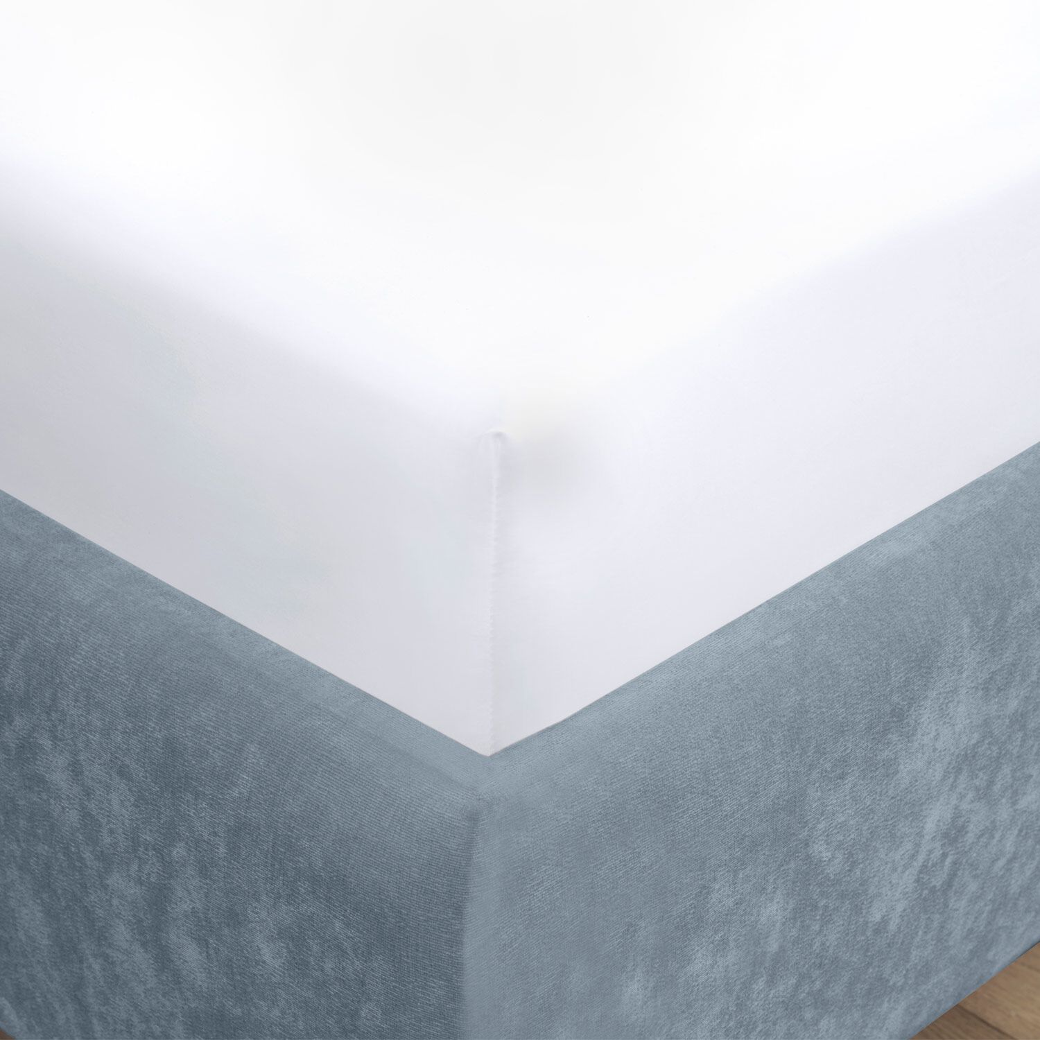 DOUBLE FITTED SHEET 750 Threadcount Cotton White