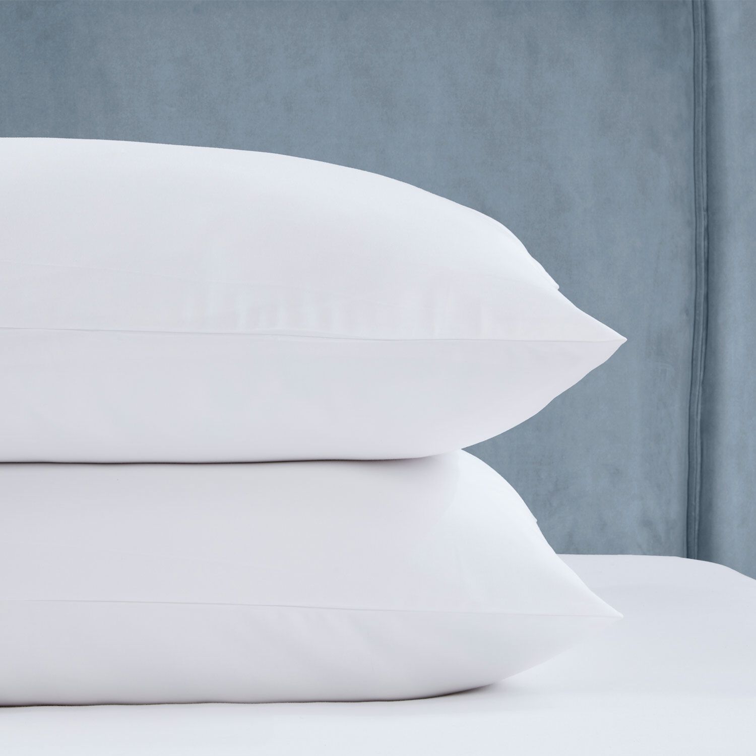 HOUSEWIFE P/CASE PAIR 750 Threadcount Cotton White