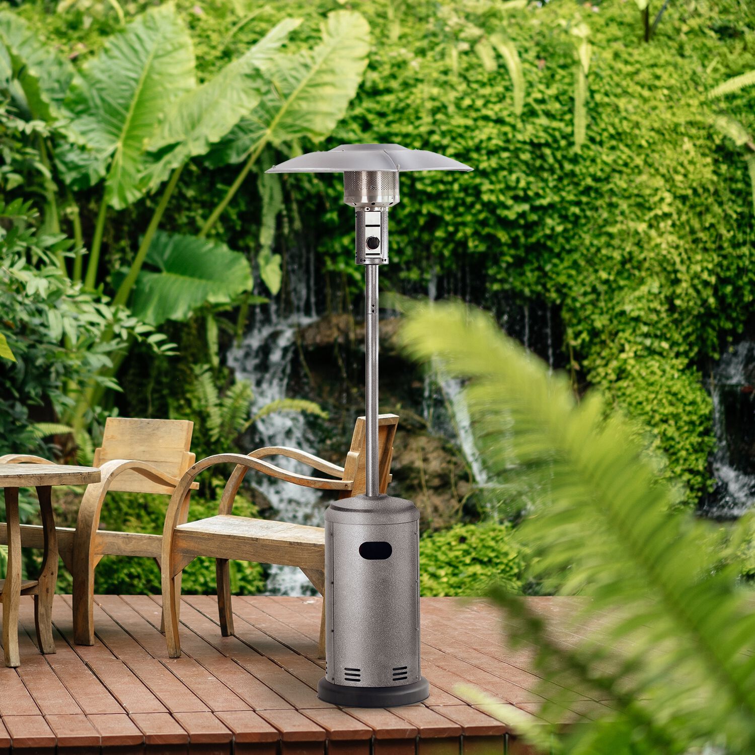 9kw Gas Patio Heater Hammertone Finish