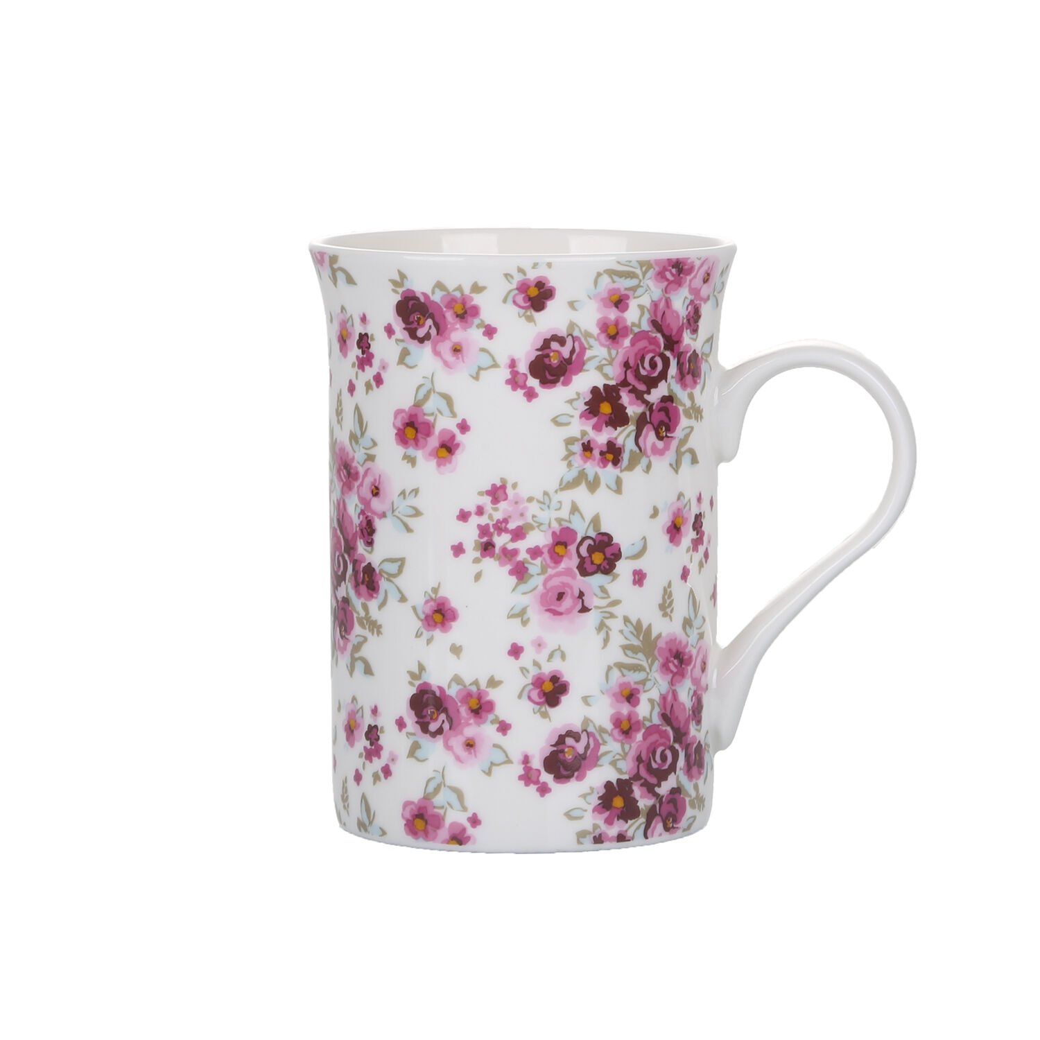 Abney & Croft New Bone Floral Mug - White