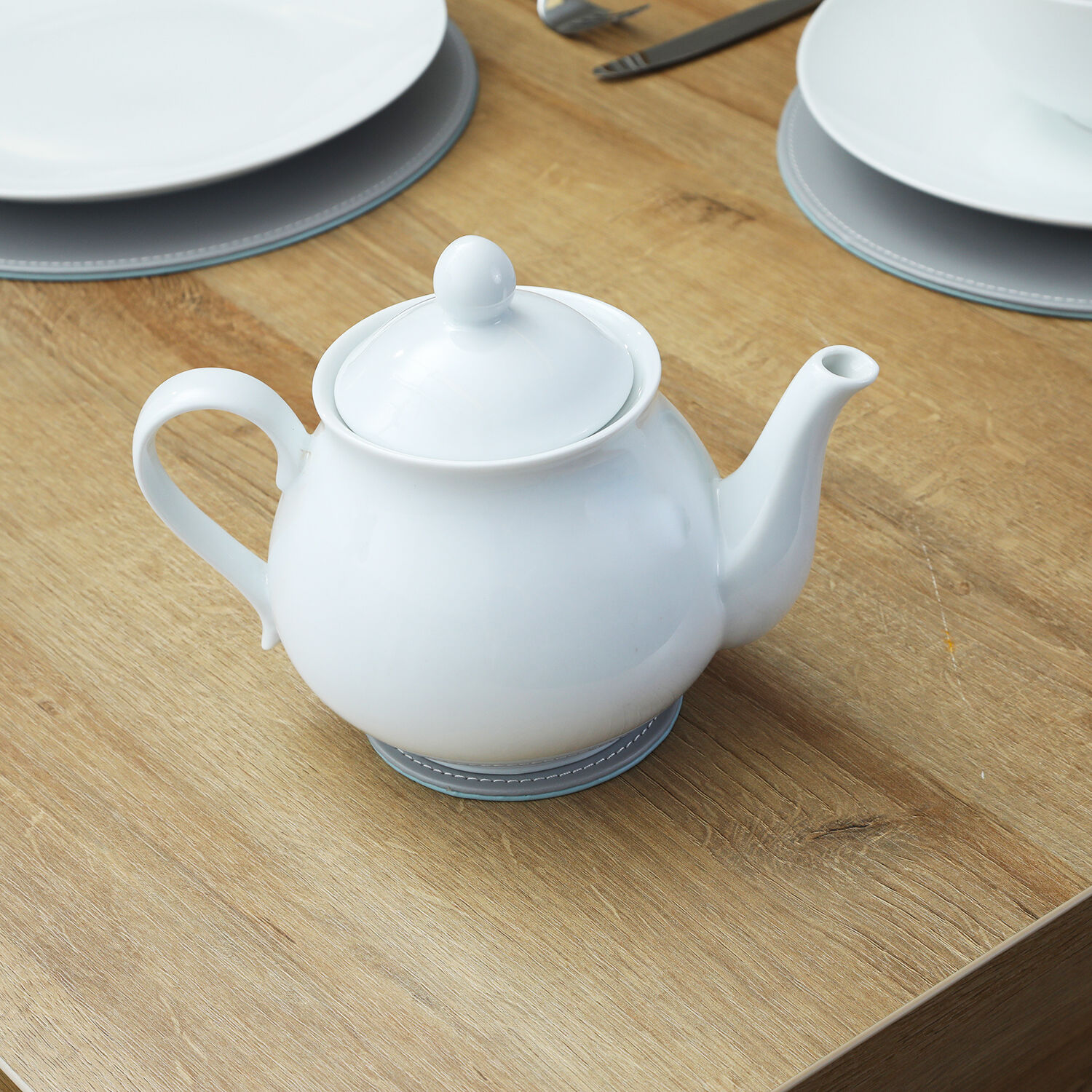 Abney & Croft White Teapot