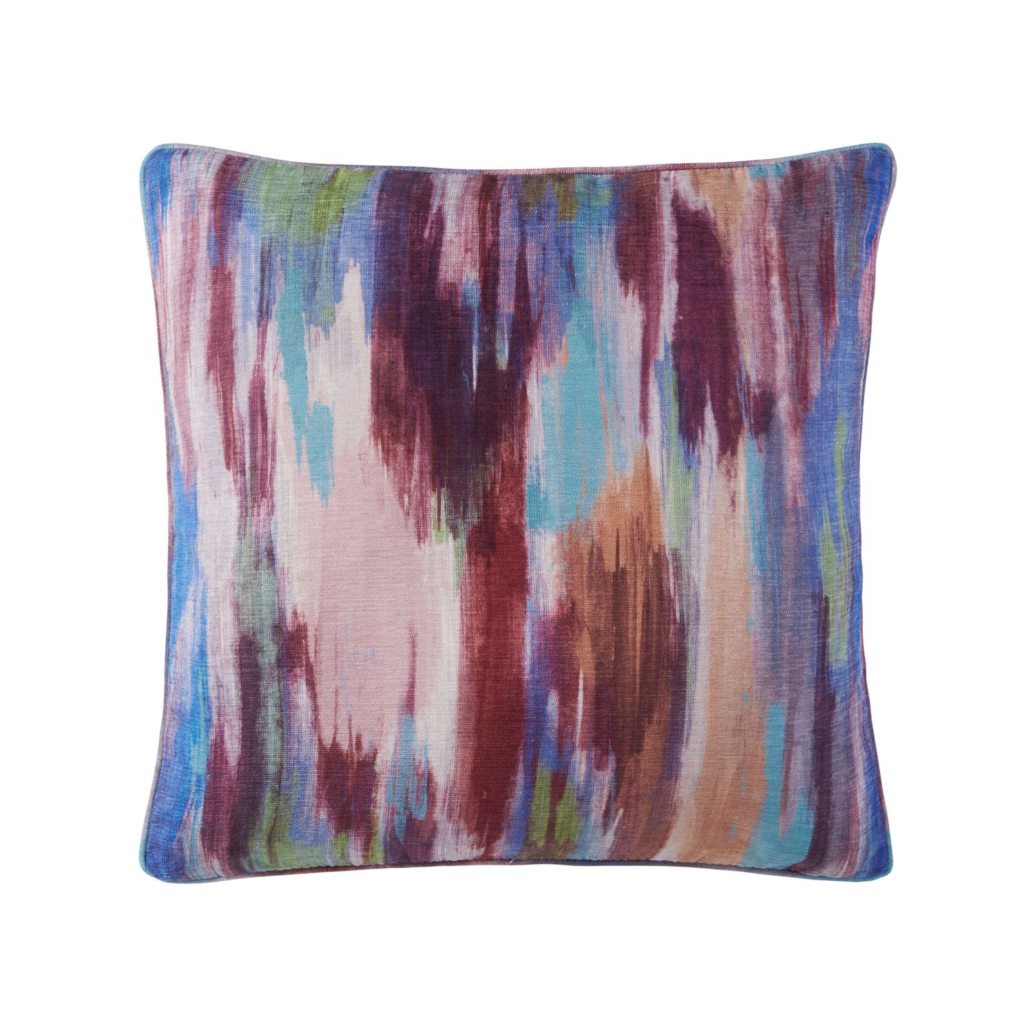 ABSTRACT WATERCOLLOUR PLUM 45x45 Cushion