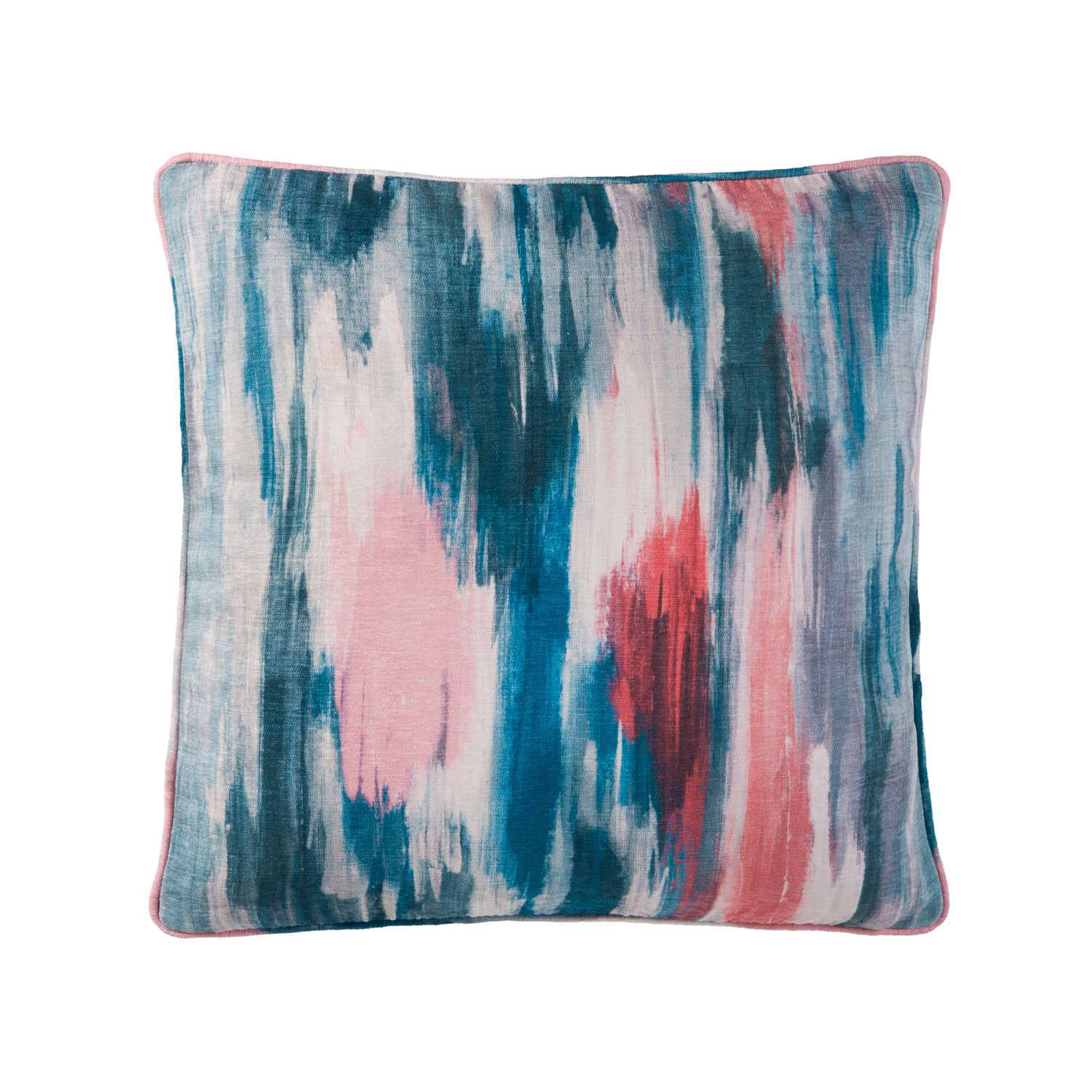 ABSTRACT WATERCOLLOUR BLUE 45x45 Cushion