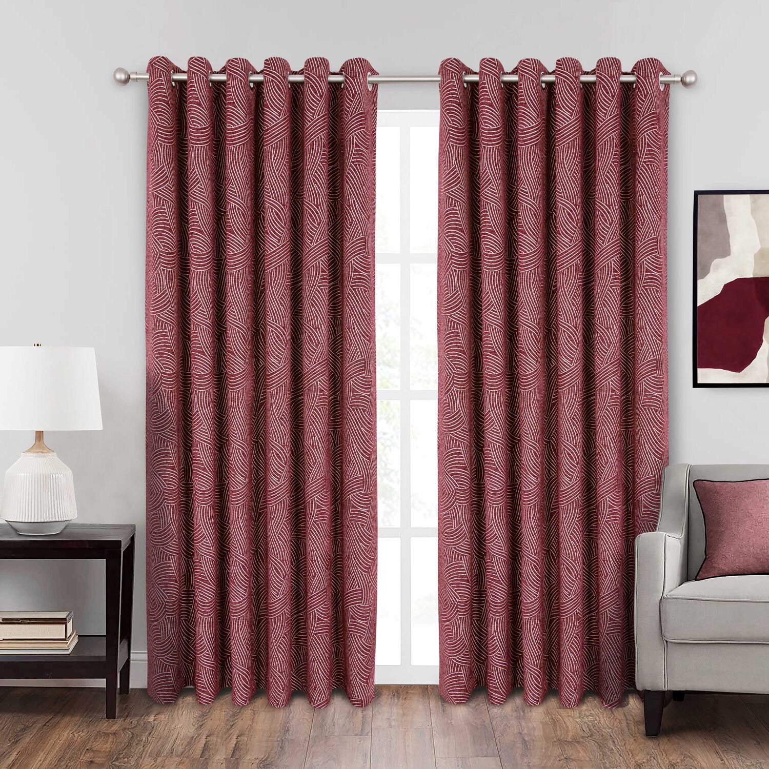 ACHILL WINE 90x90 Curtain