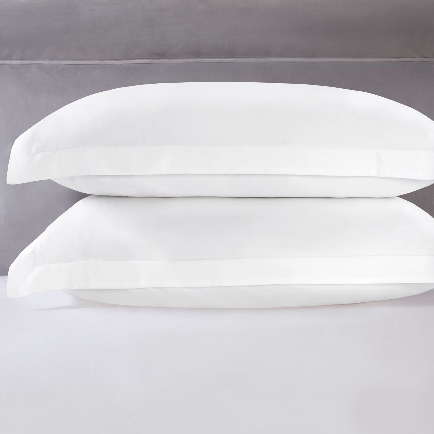 OXFORD PILLOWCASE PAIR Tencel/Cotton White