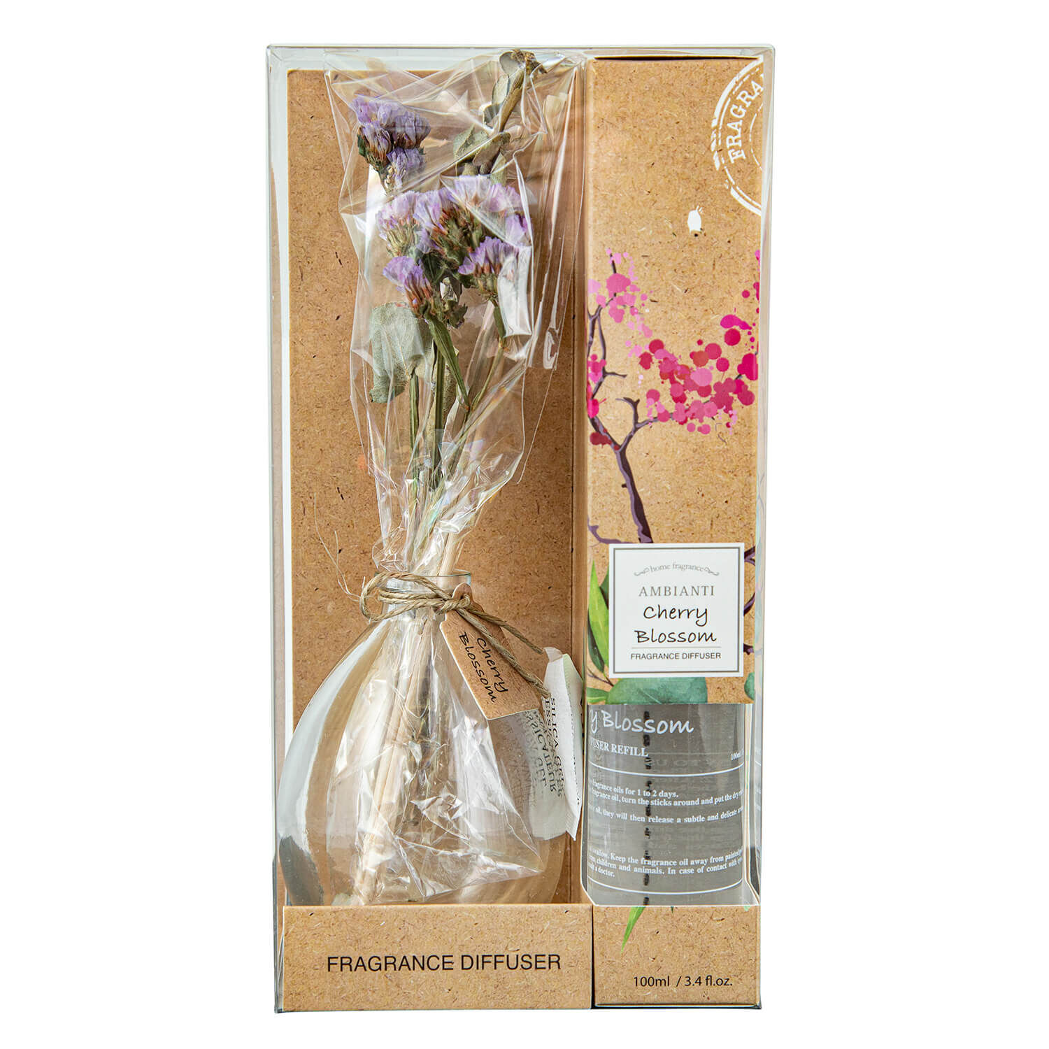 Ambianti Cherry Blossom Reed Diffuser 100ml