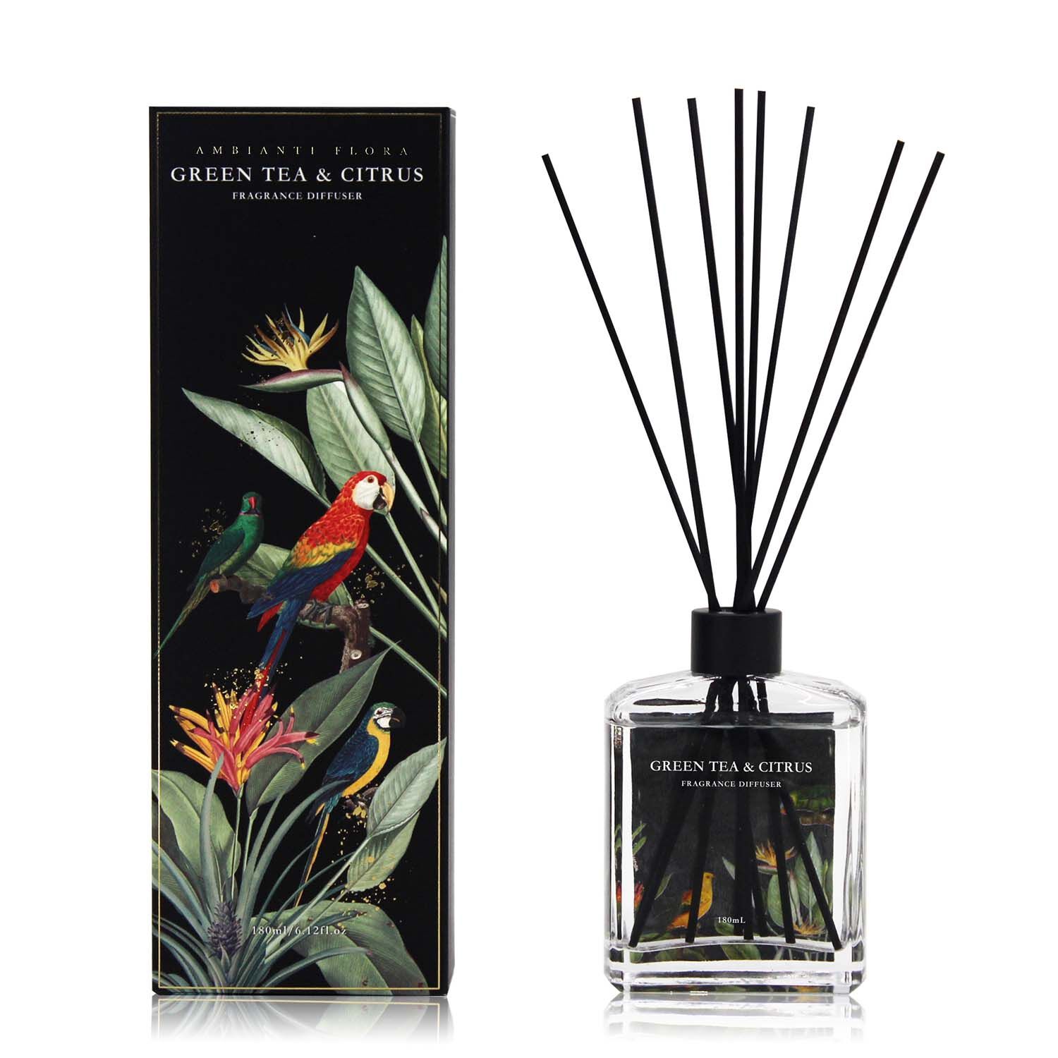 Ambianti Flora Green Tea & Citrus 180ml Reed Diffu