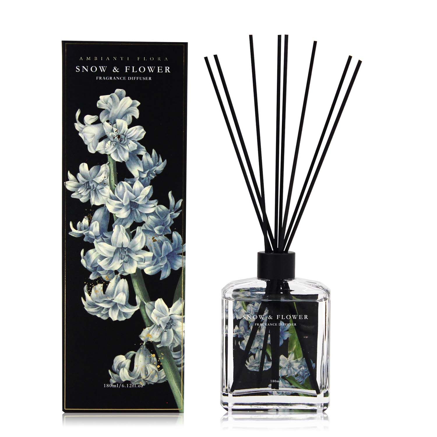 Ambianti Flora Snow & Flower 180ml Reed Diffuser
