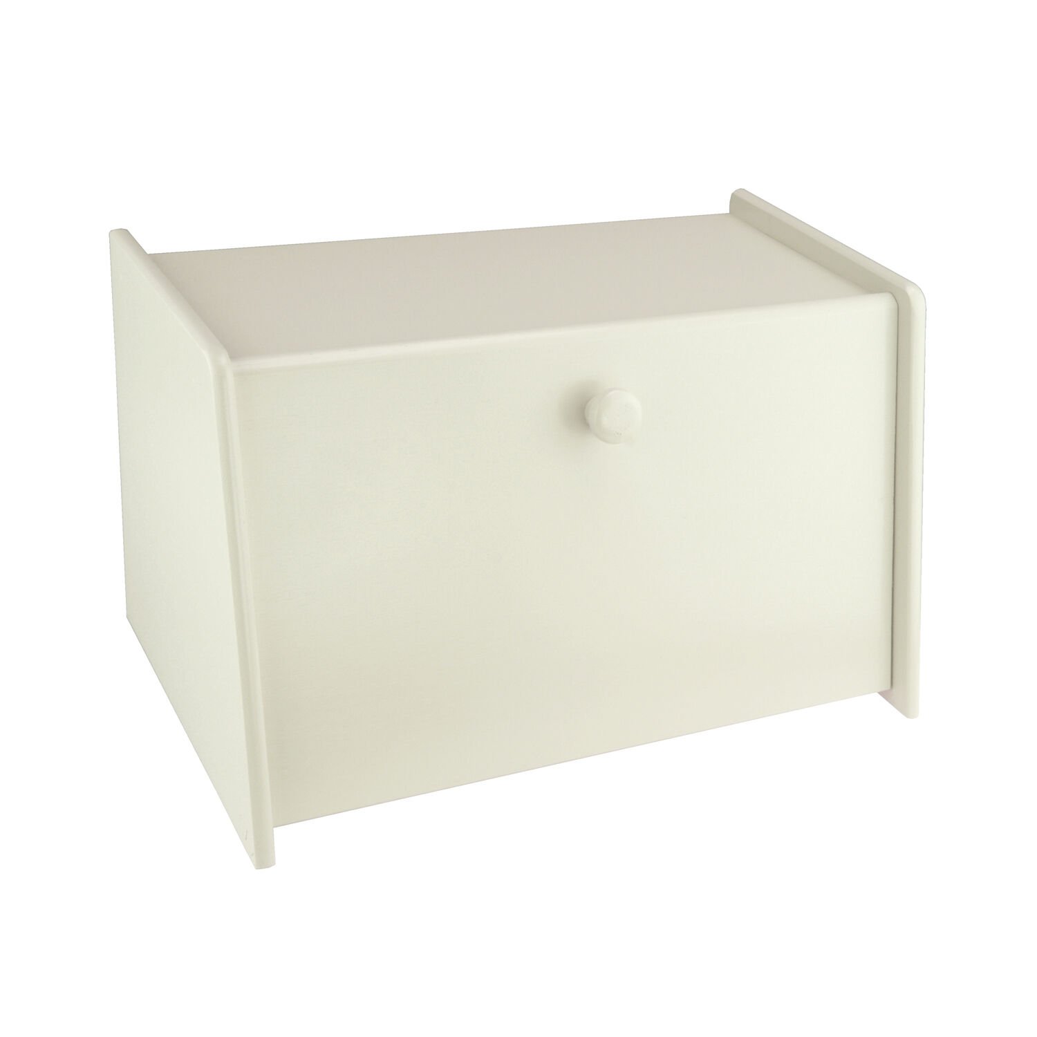 Apollo Rubberwood Drop Front Bread Bin - Cream