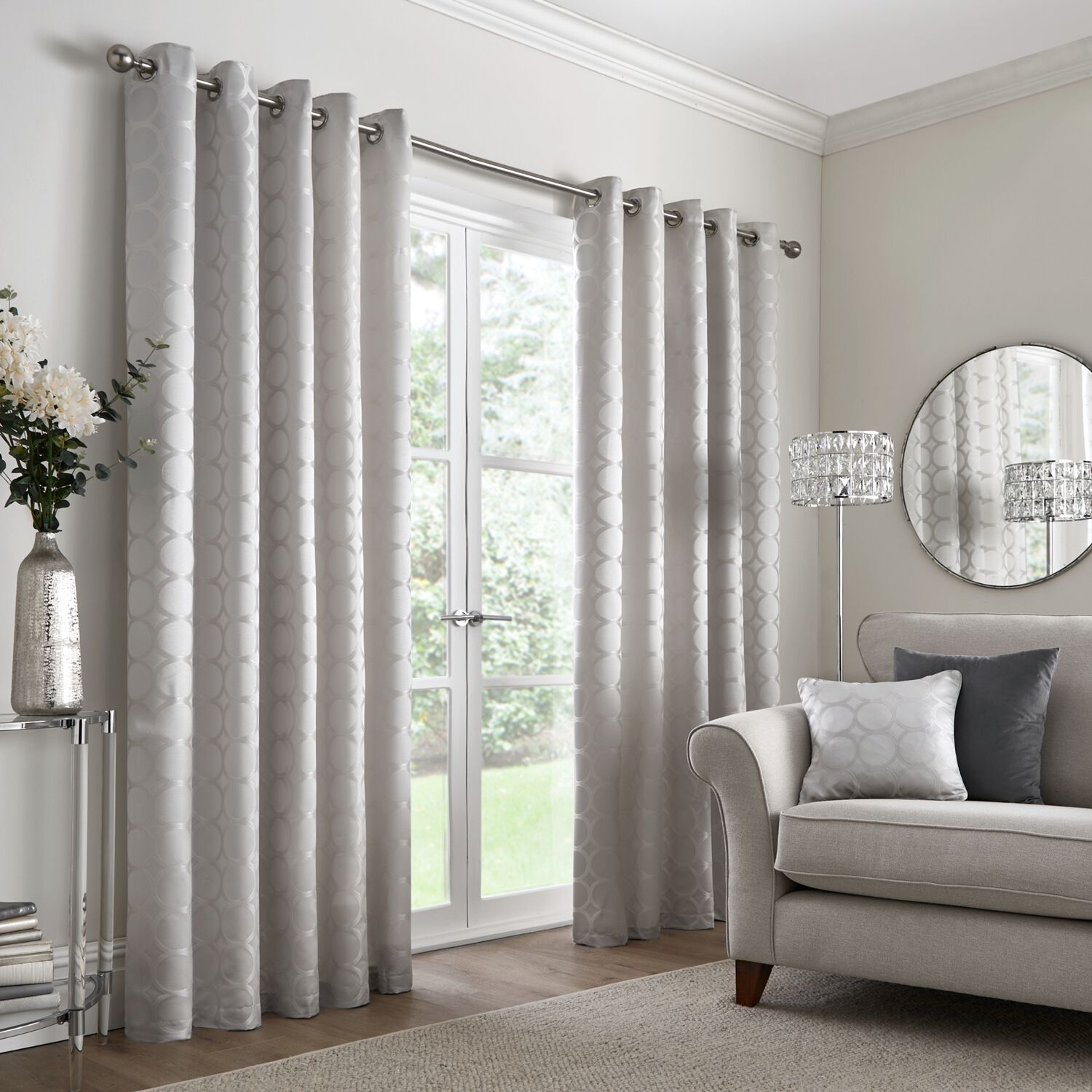 APPLETREE CASSINA SILVER 90x72 Curtain