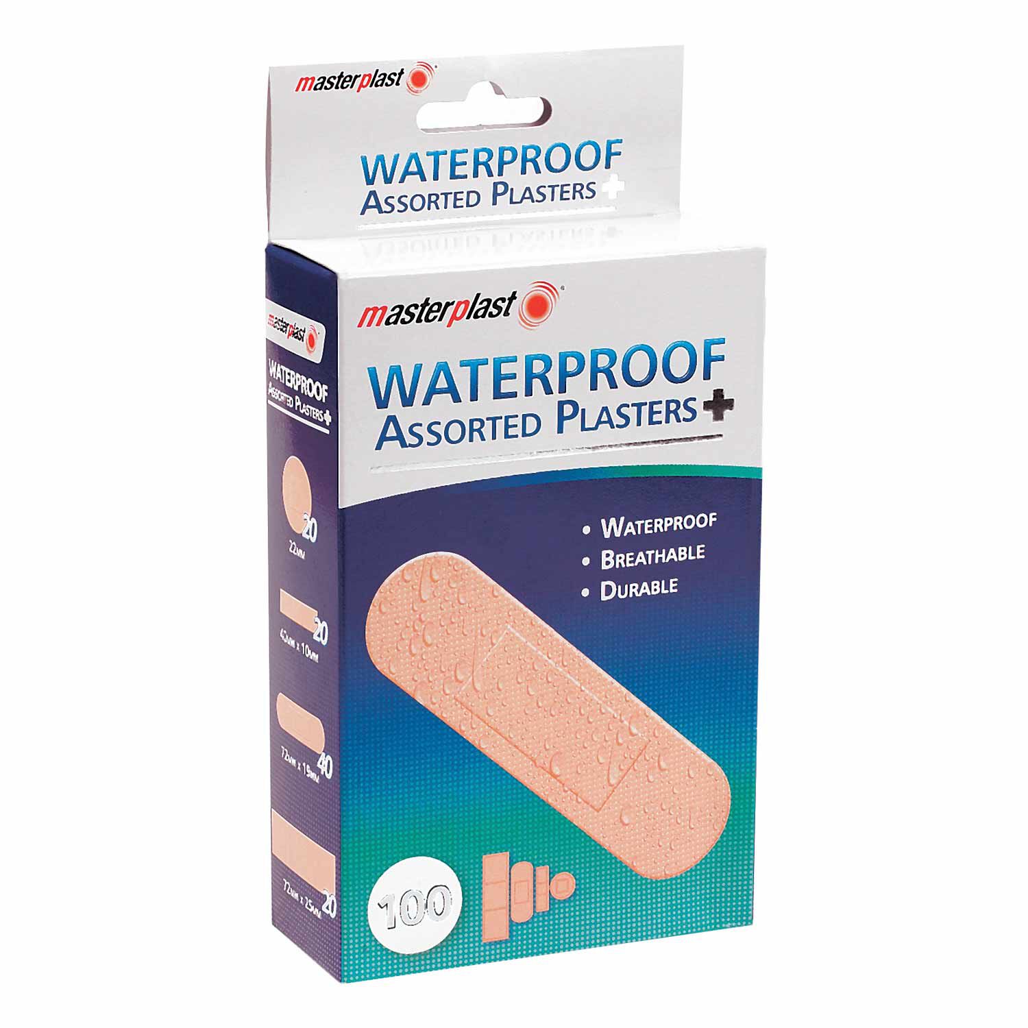 Assorted Waterproof Plasters 100pk