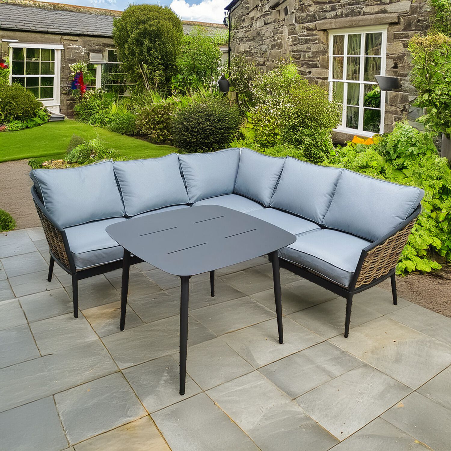 Atella Corner Wicker Sofa Set