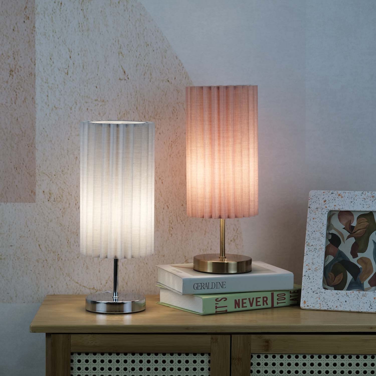 Aubree Table Lamp Chrome