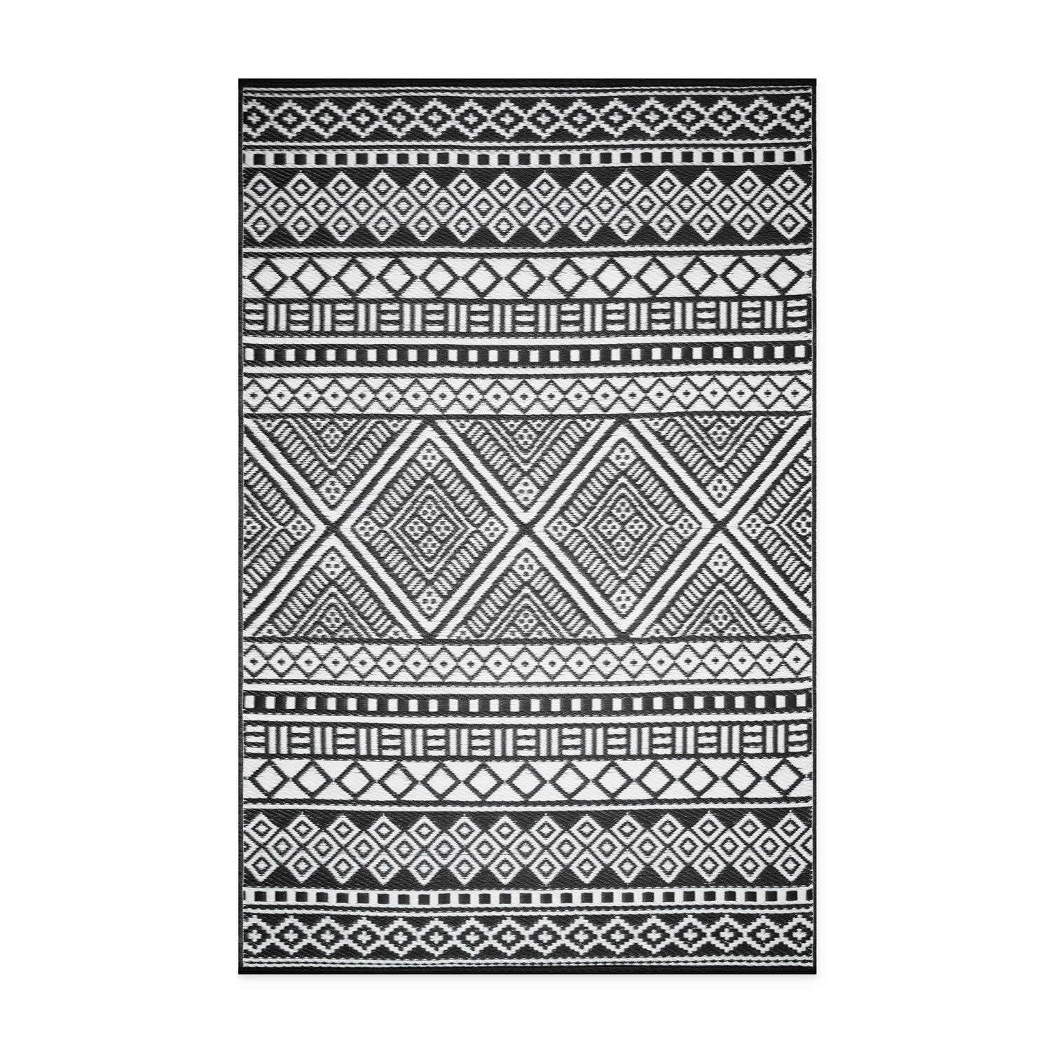 AZTEC BLACK 120x180cm Outdoor Mat