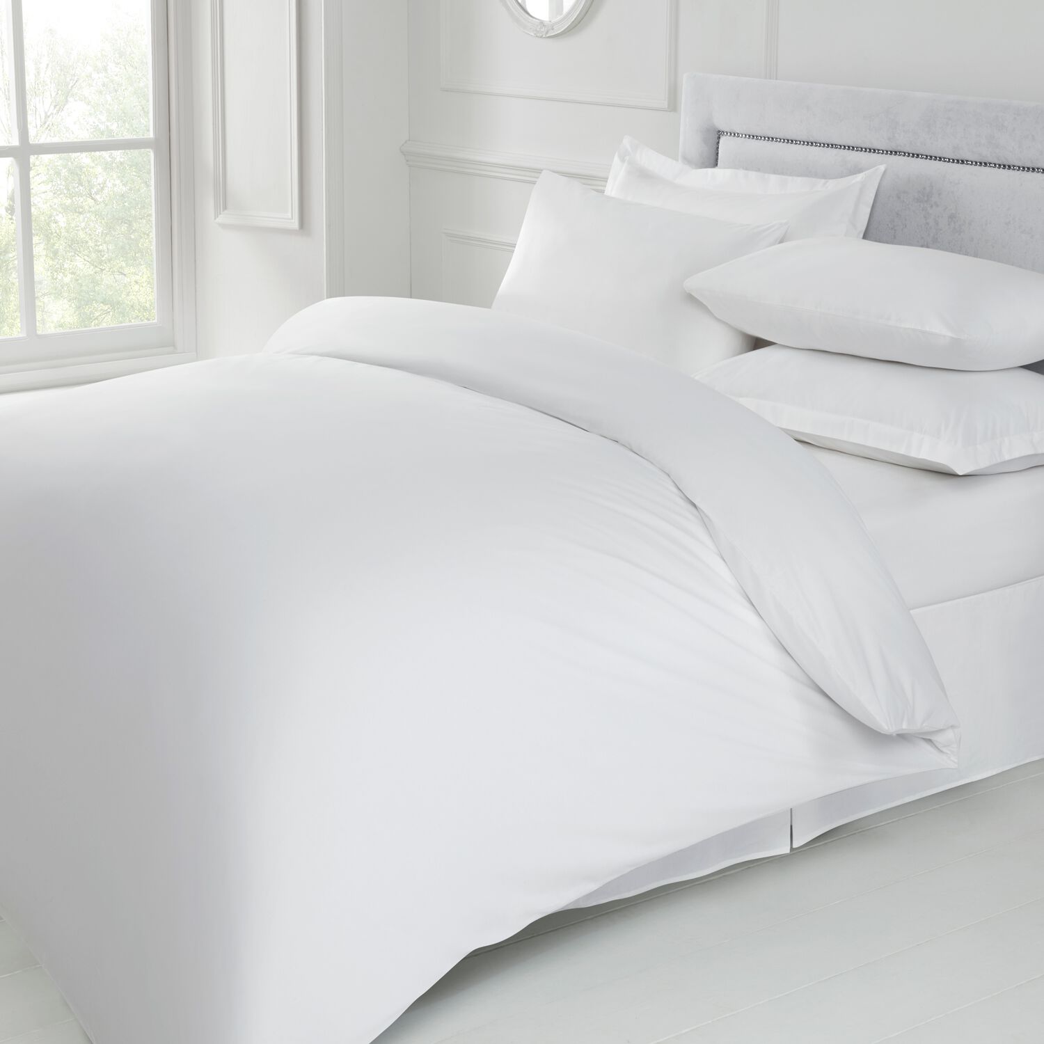 KING SIZE DUVET COVER White 200tc