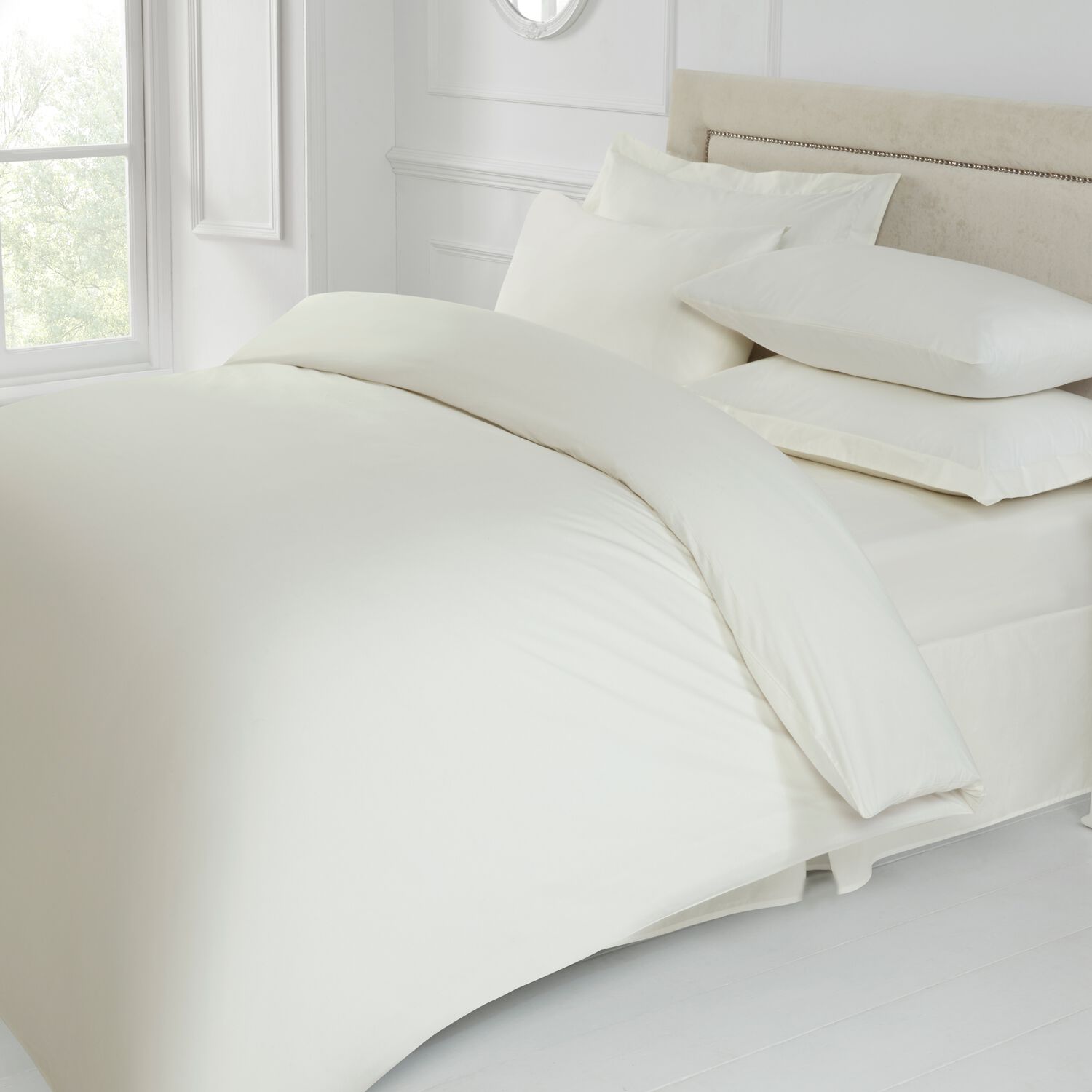 SINGLE DUVET COVER 200TC Cream