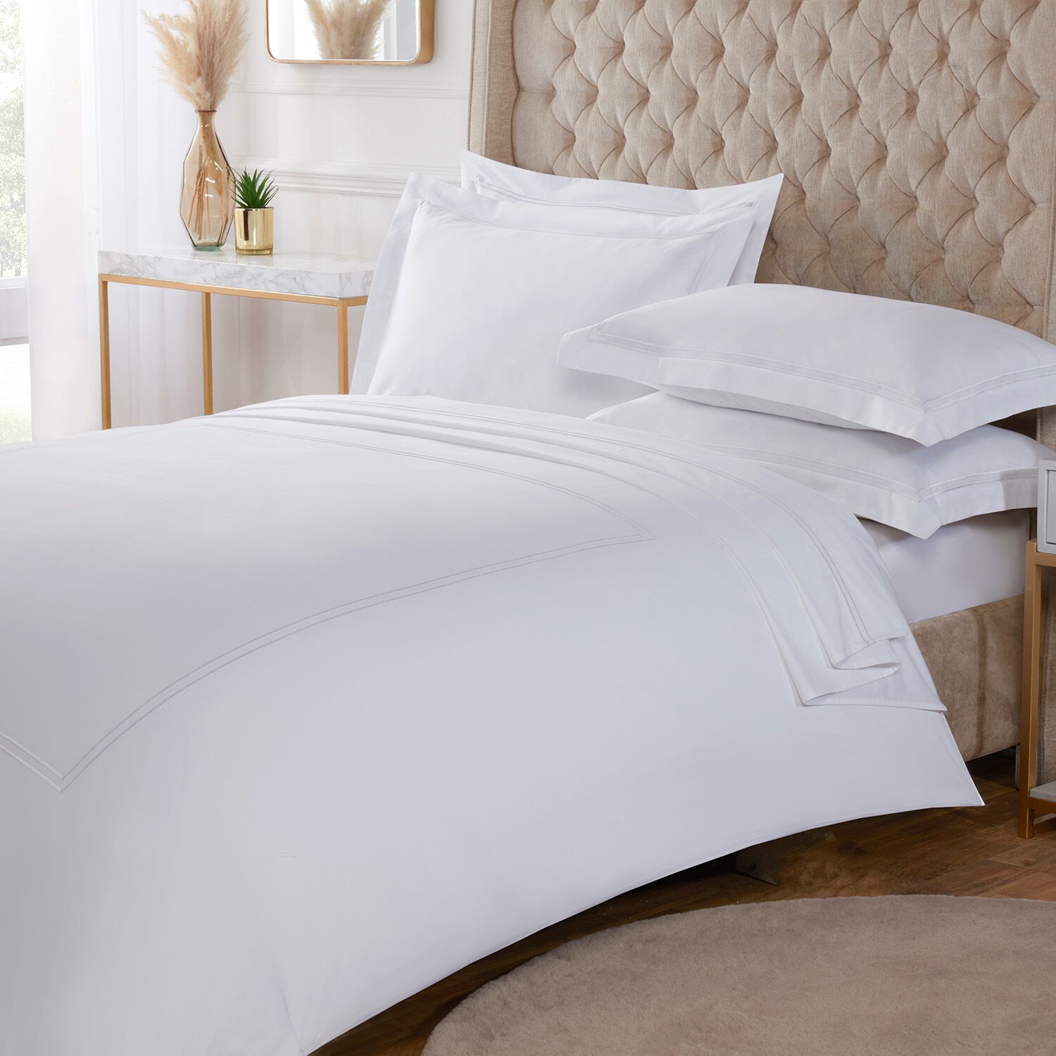 SINGLE DUVET COVER Lislea 500tc White