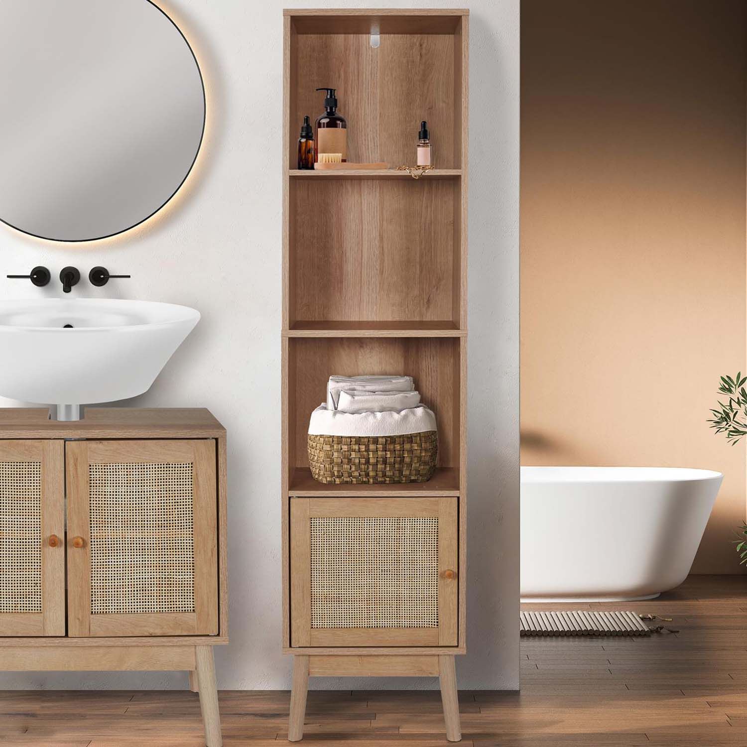 Bali 1 Door Column Cabinet