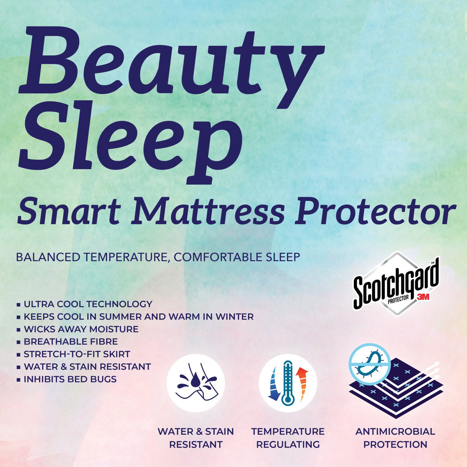 BEAUTY SLEEP SMART SINGLE Mattress Protector