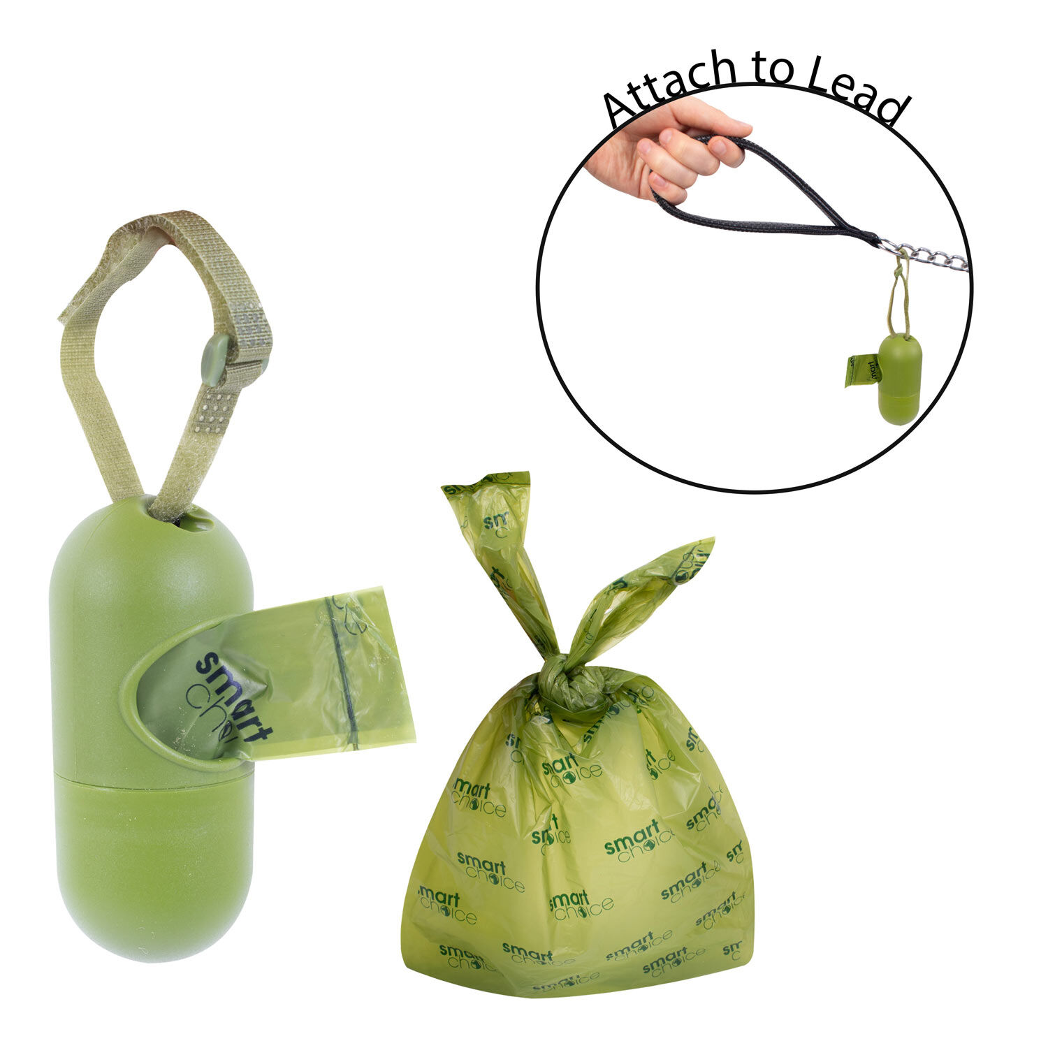 Biodegradable Poop Bags & Dispenser - 15 Pack