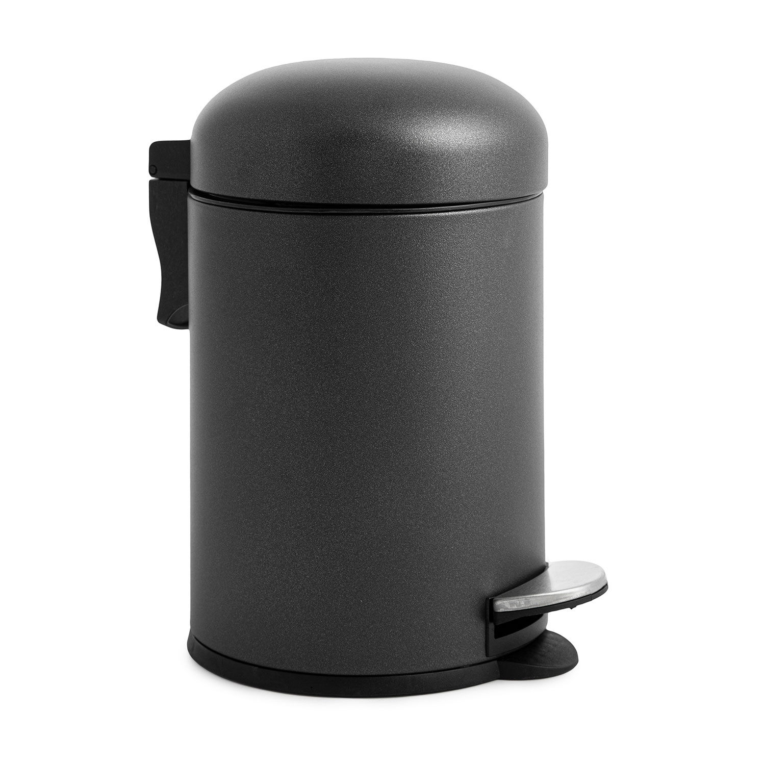 Black Sparkle Dome Lid Pedal Bin 3L