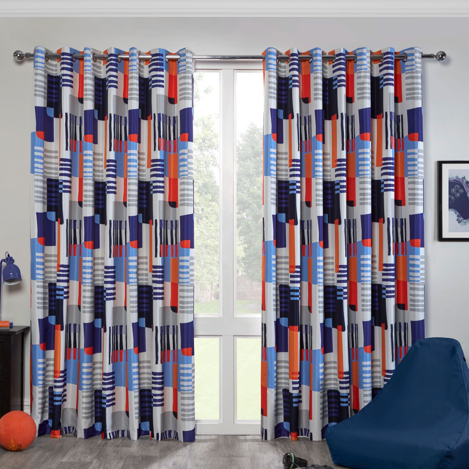BLACKOUT & THERMAL RYLEY MULTI 66x72 Curtain