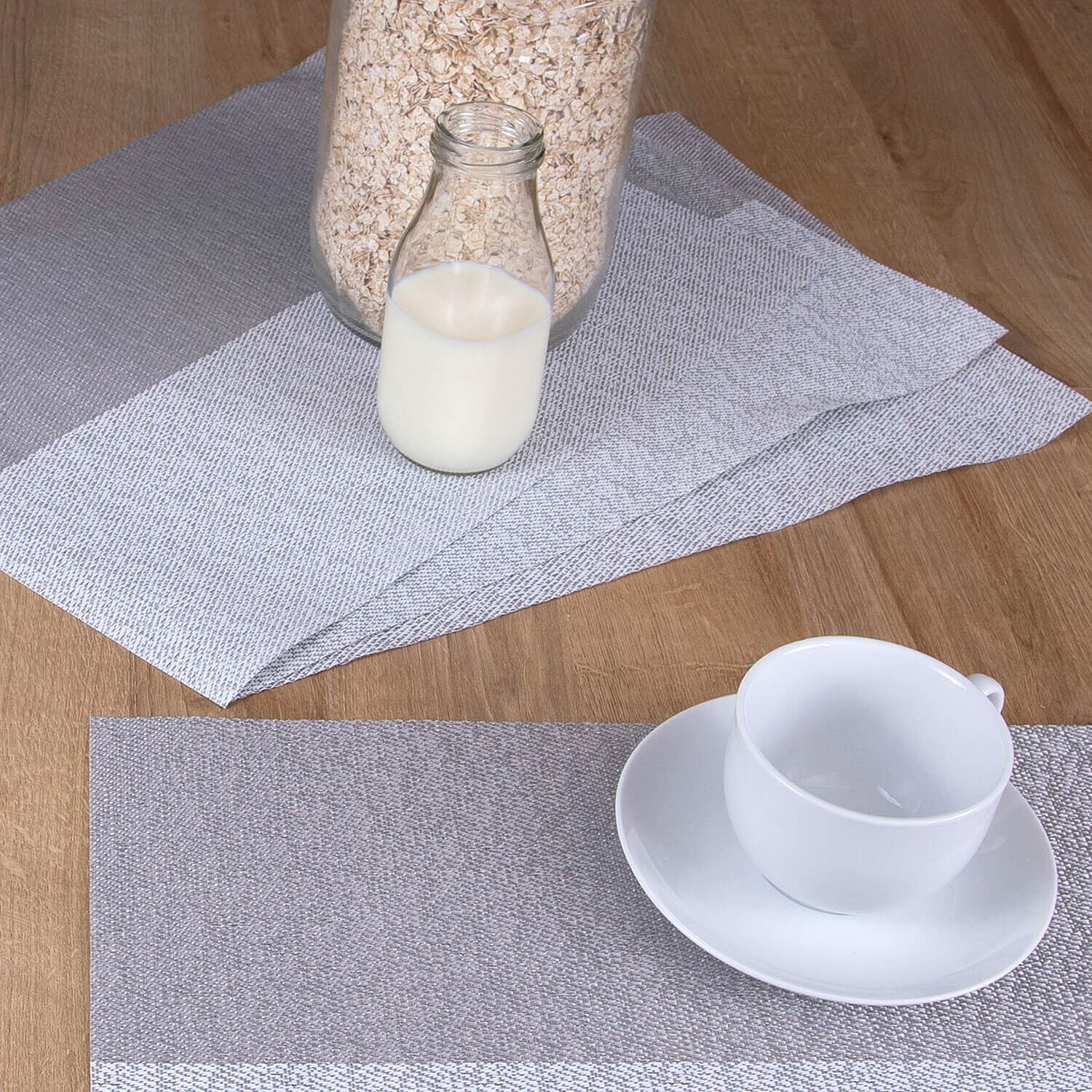 Blocks Placemat - Silver