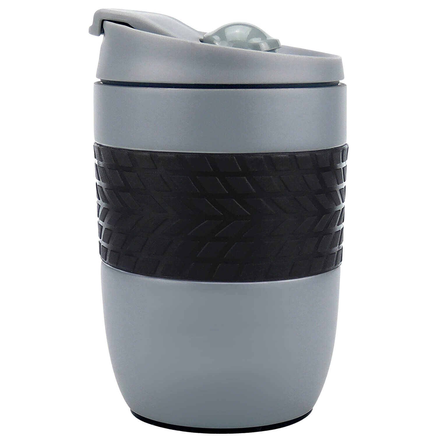Body Go Grey Stainless Steel Travel Mug 260ml