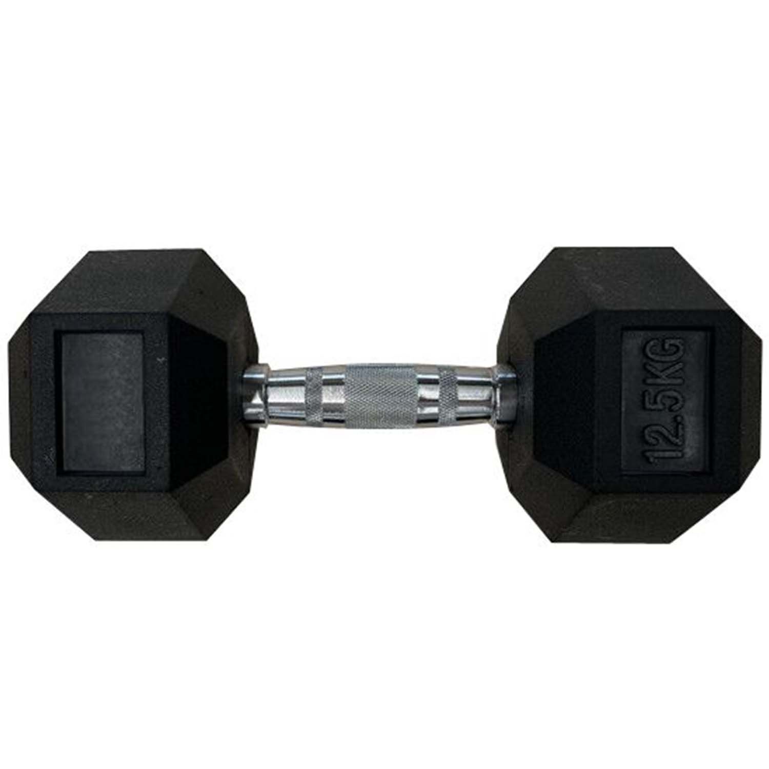 Body Go Rubber Hex Dumbbell 12.5kg