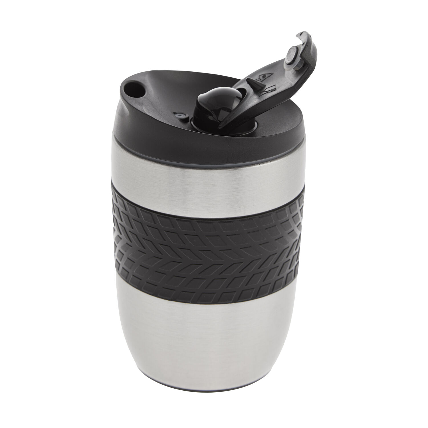 Body Go Silver Stainless Steel Travel Mug 260ml
