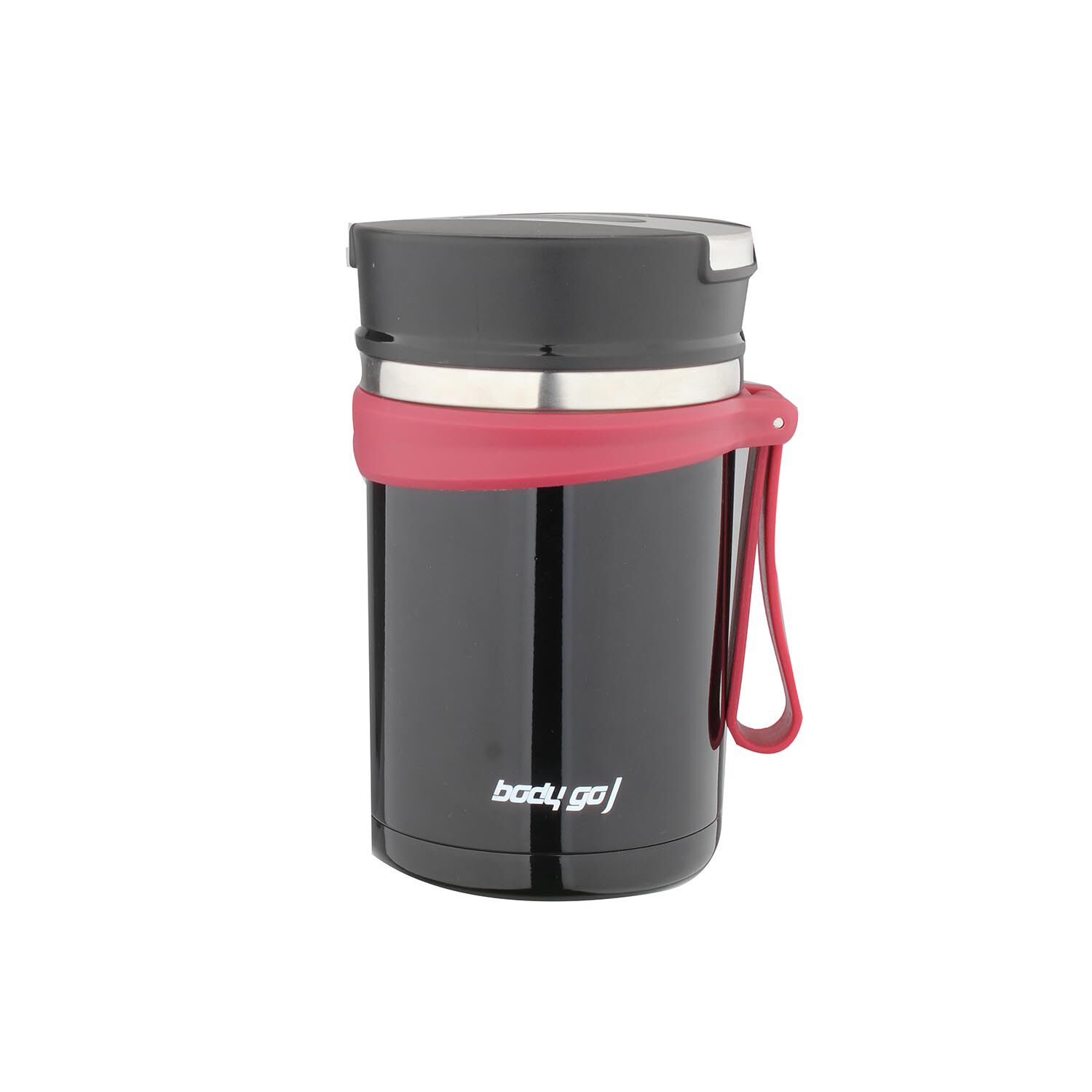 Bodygo Vacuum Insulated Food Jar 600ml - Black