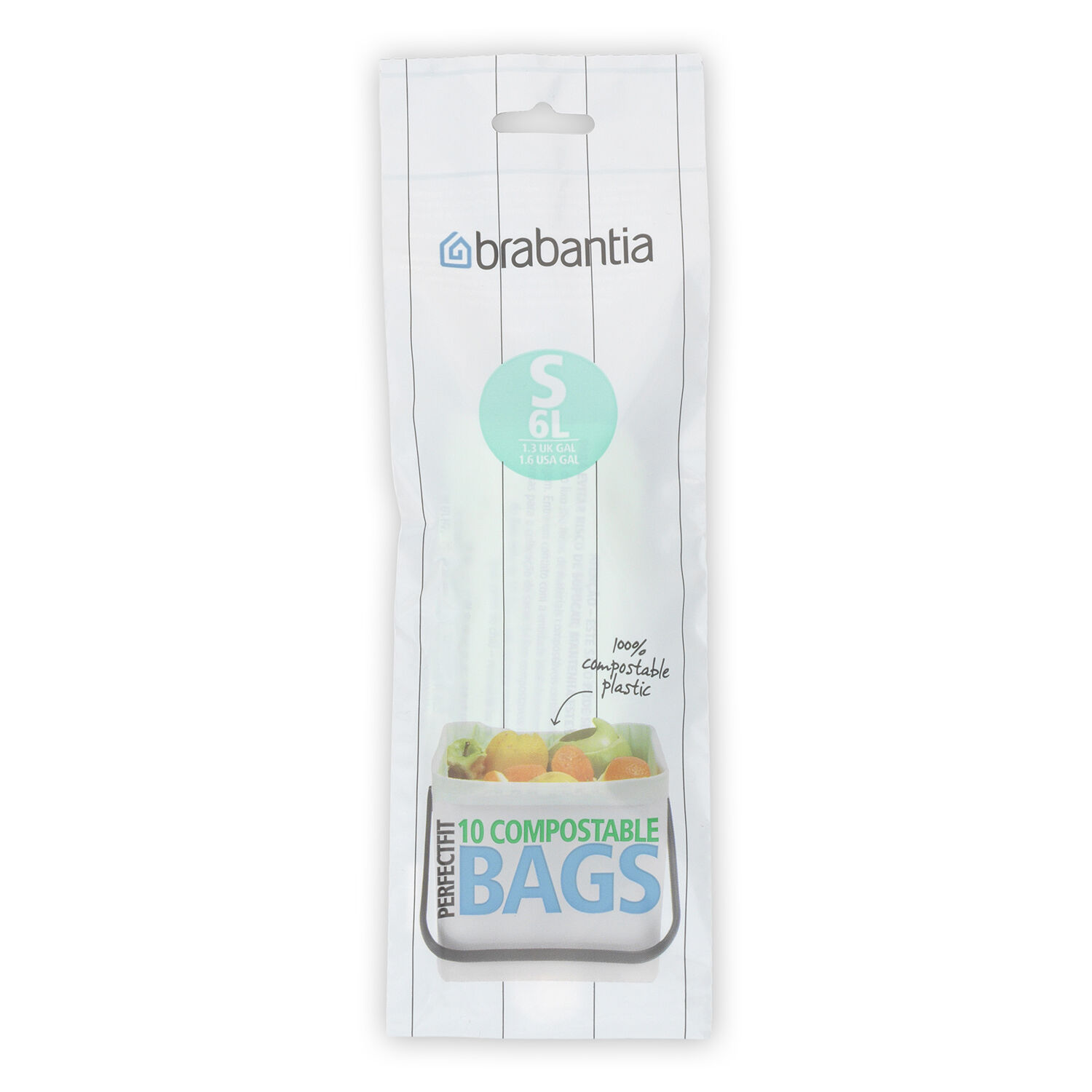 Brabantia Perfect Fit Compostable Bin Liners 6L